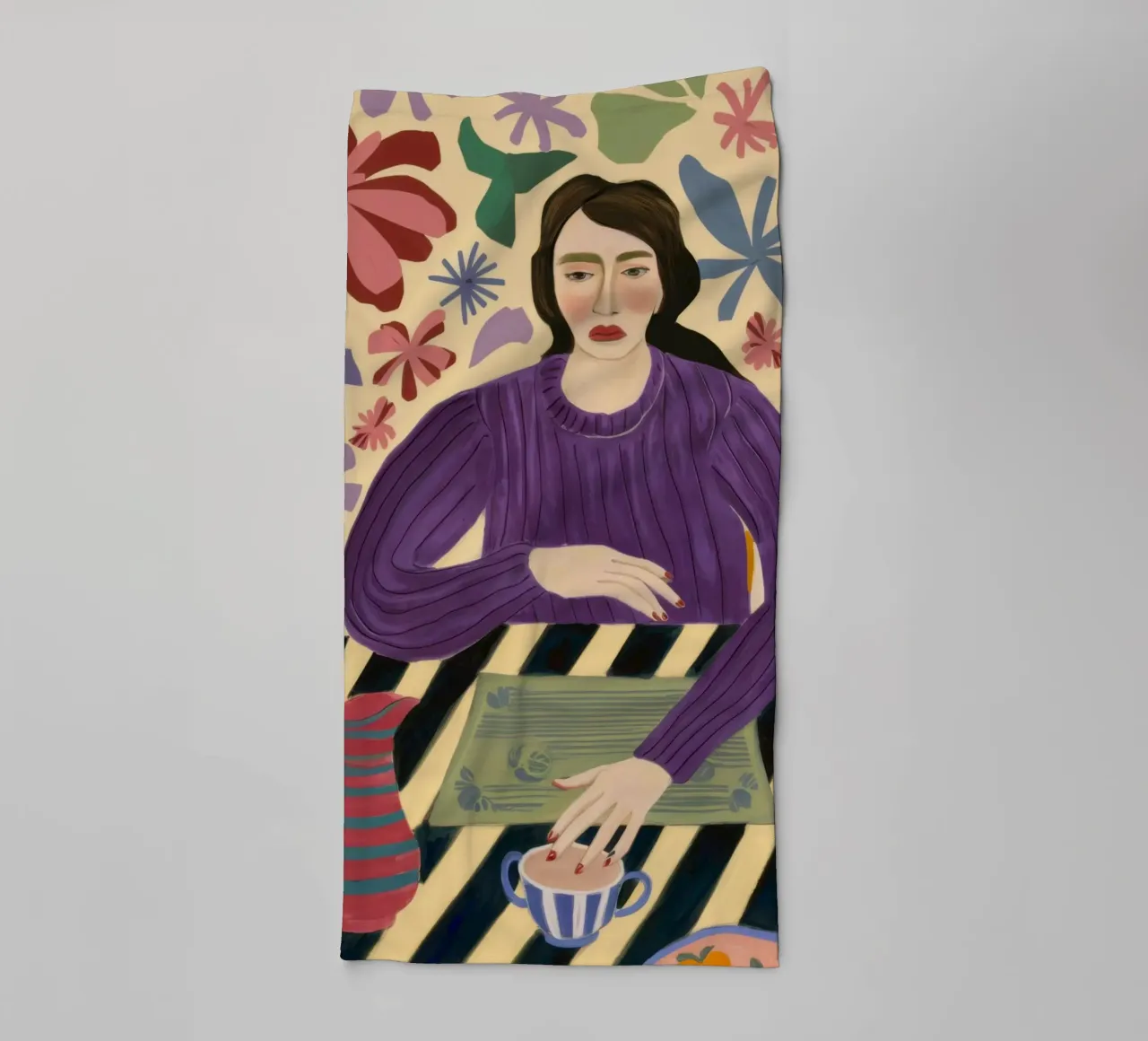 Artista Prosa Viola asciugamano da bagno da Prism Ritual