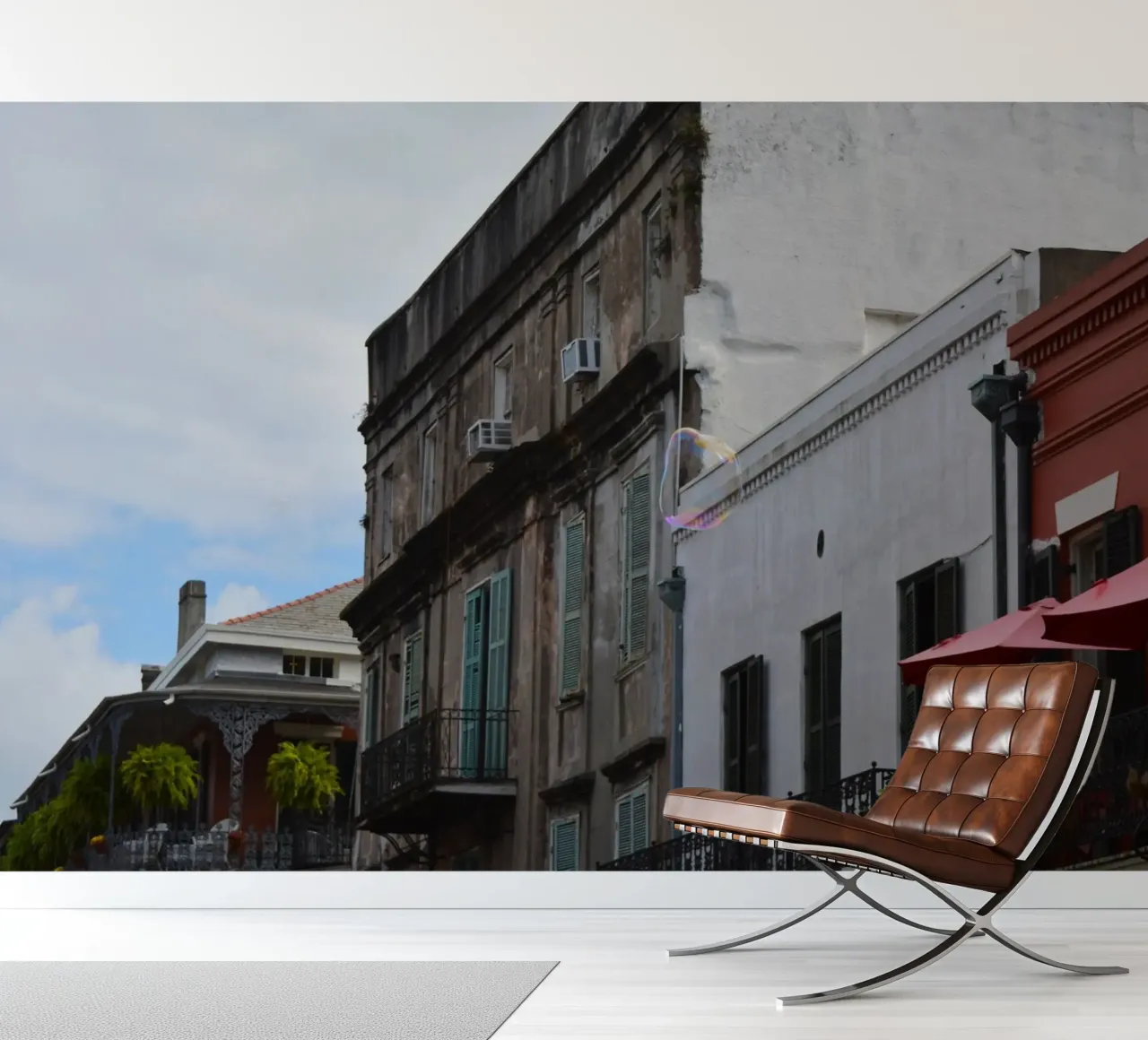 Delicate Soap Bubble Drifting Up in New Orleans photo wallpaper by byrieneke