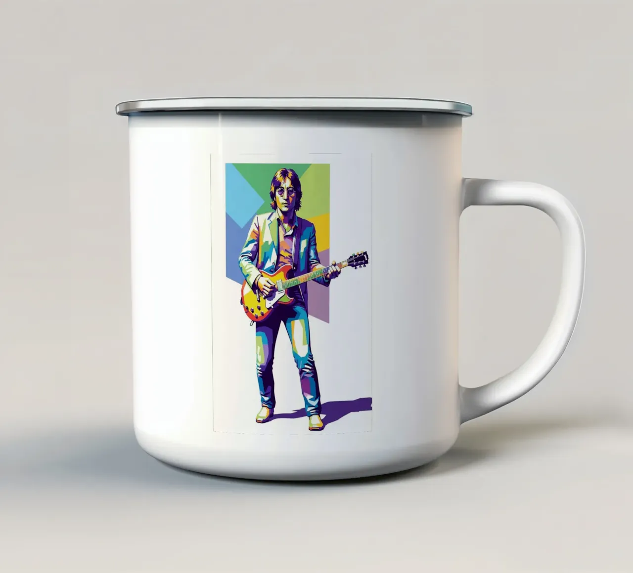 John Lennon imagine tazza in smalto da Hantamrata