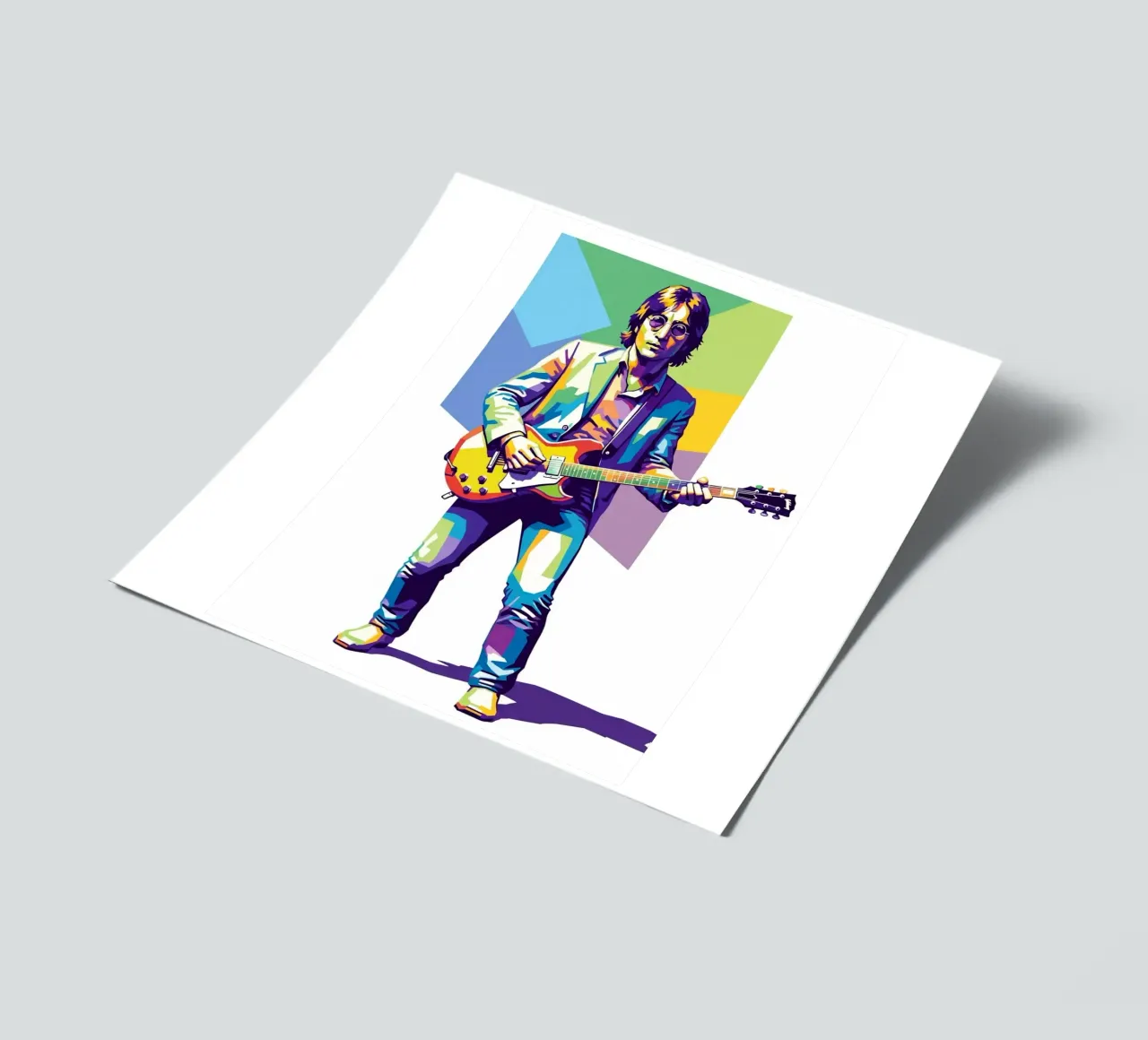 John Lennon imagine sticker sheet by Hantamrata