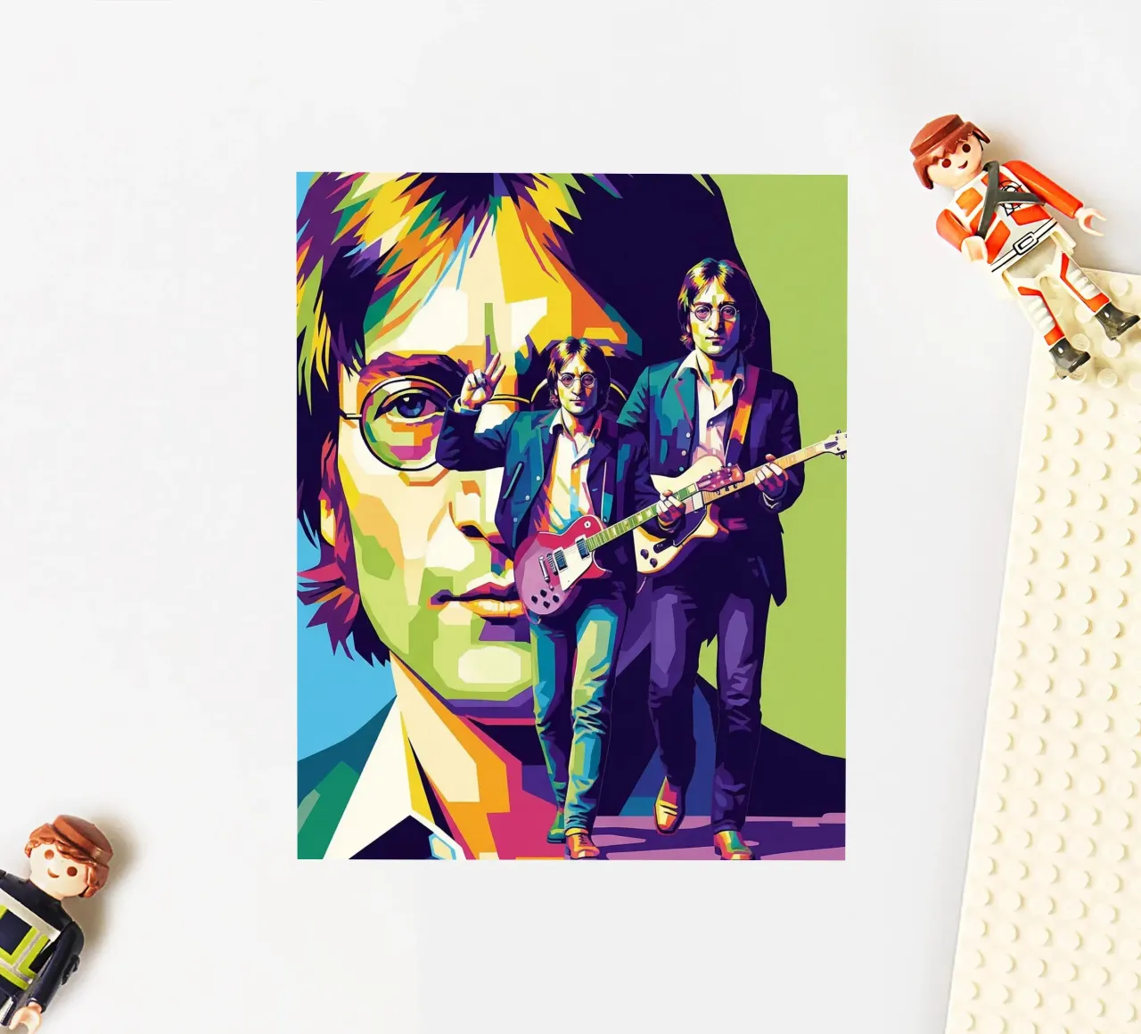John Lennon WPAP art style autocollant de Hantamrata