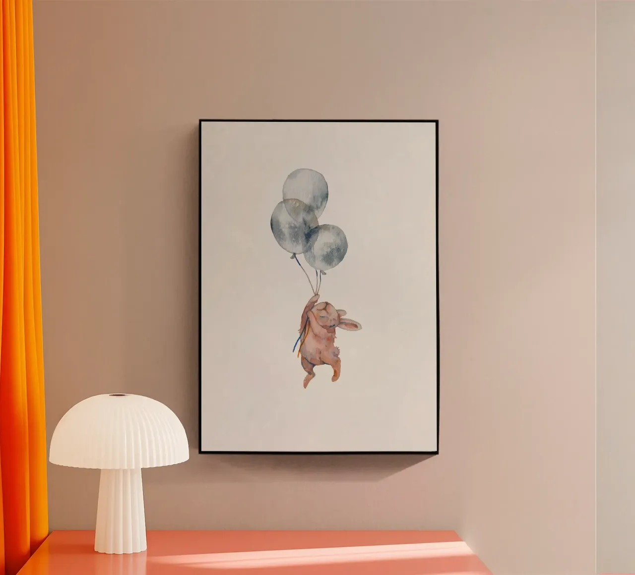 Flying Bunny acrylic glass by muench benjamin