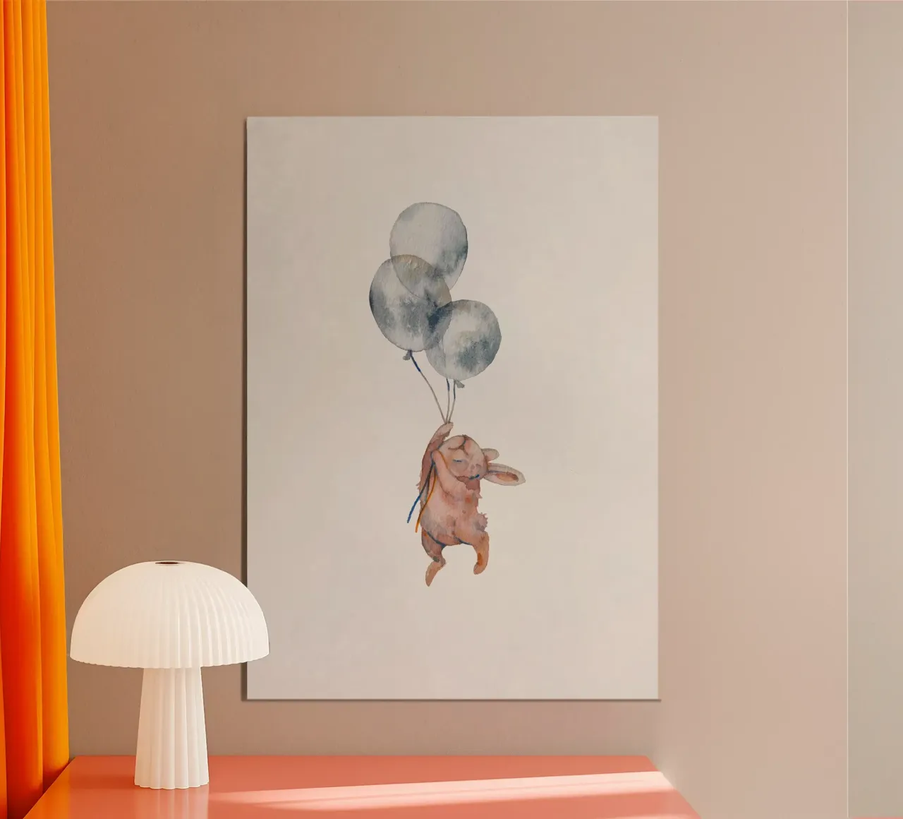 Fliegender Hase Alu-Dibond von muench benjamin