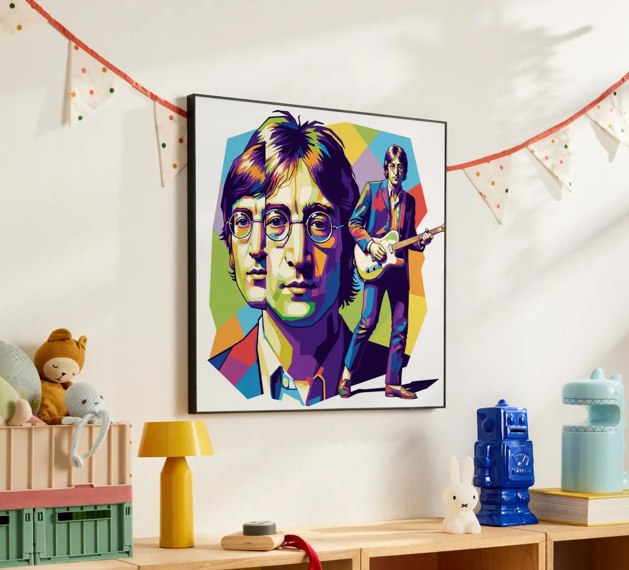 John Lennon art alluminio dibond da Hantamrata