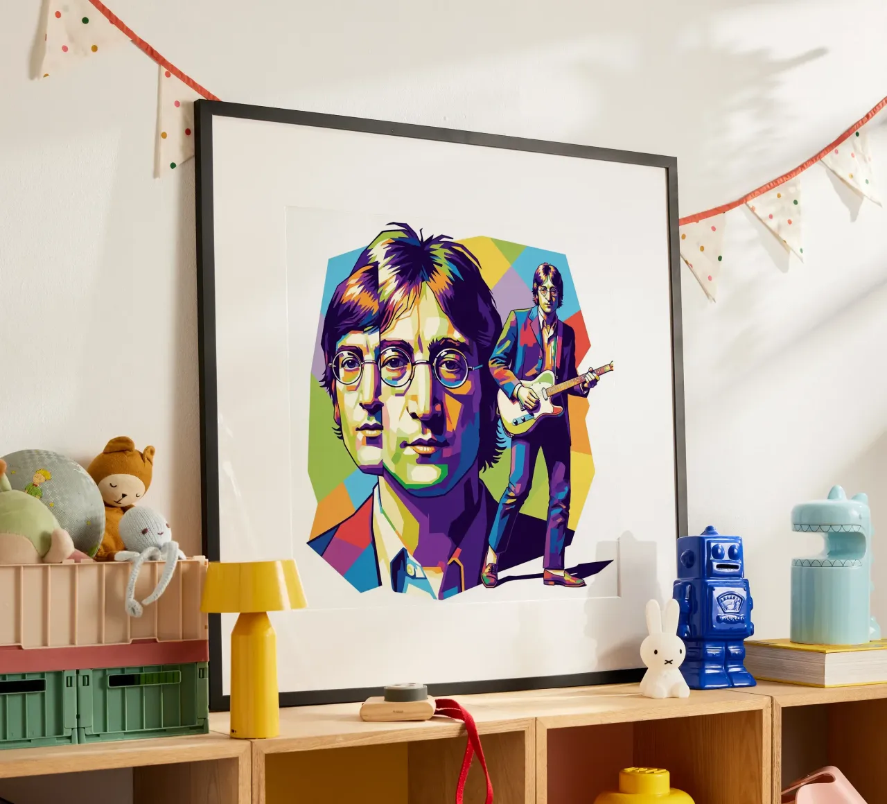 John Lennon art poster by Hantamrata