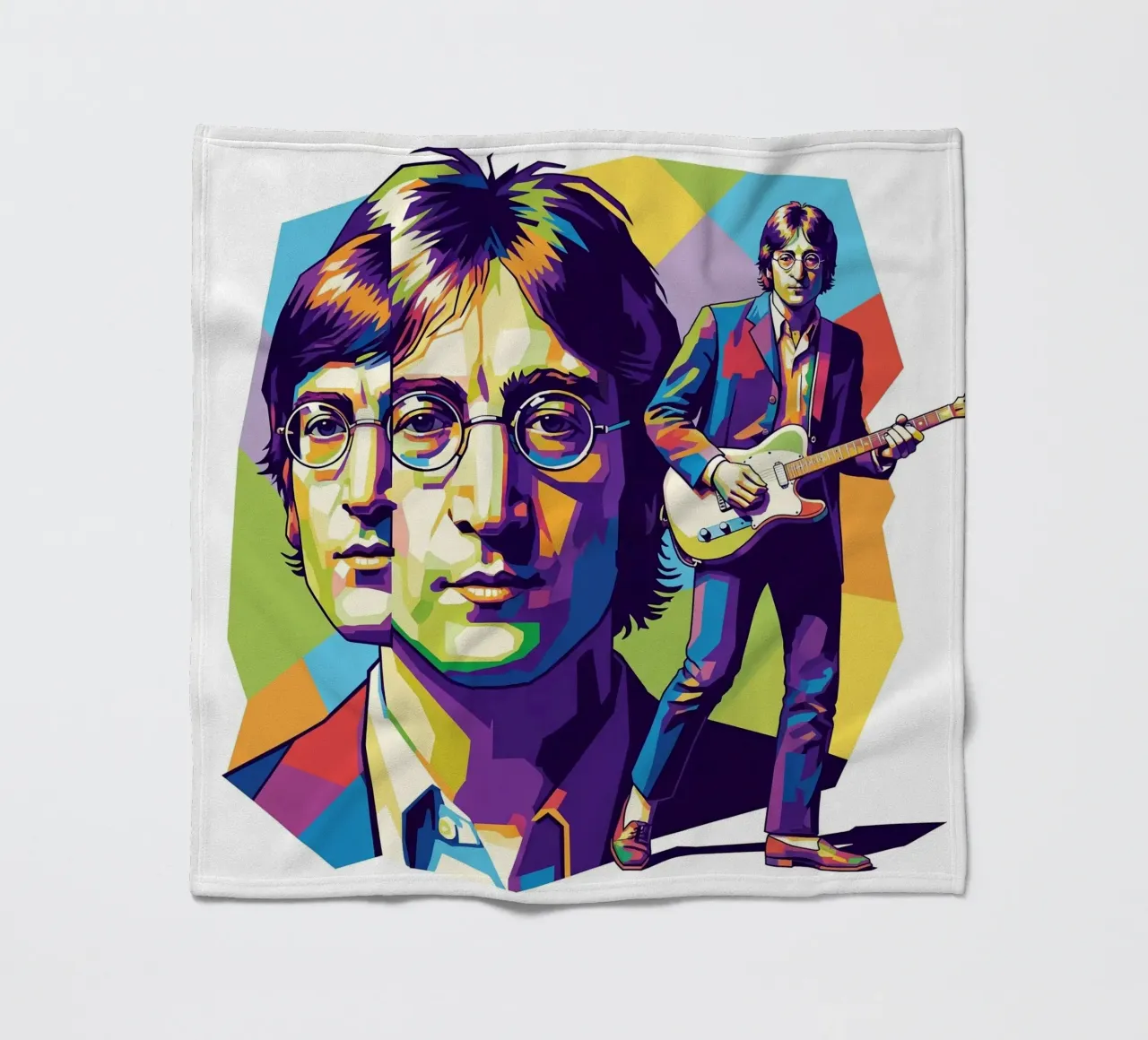 John Lennon art coperta in pile da Hantamrata