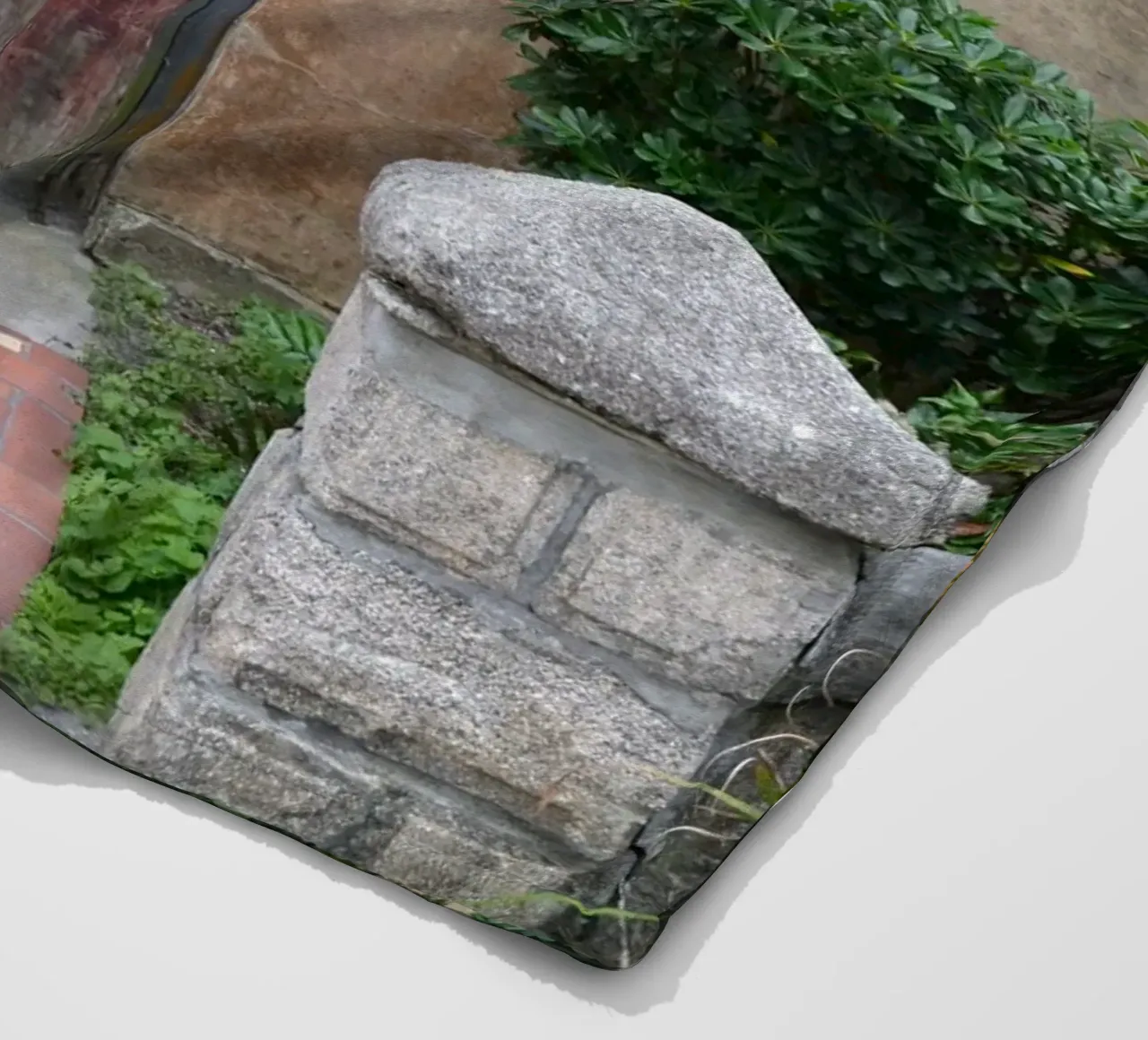 Charming Stone Wall and Wooden Door in St. Augustine fleece blanket by byrieneke