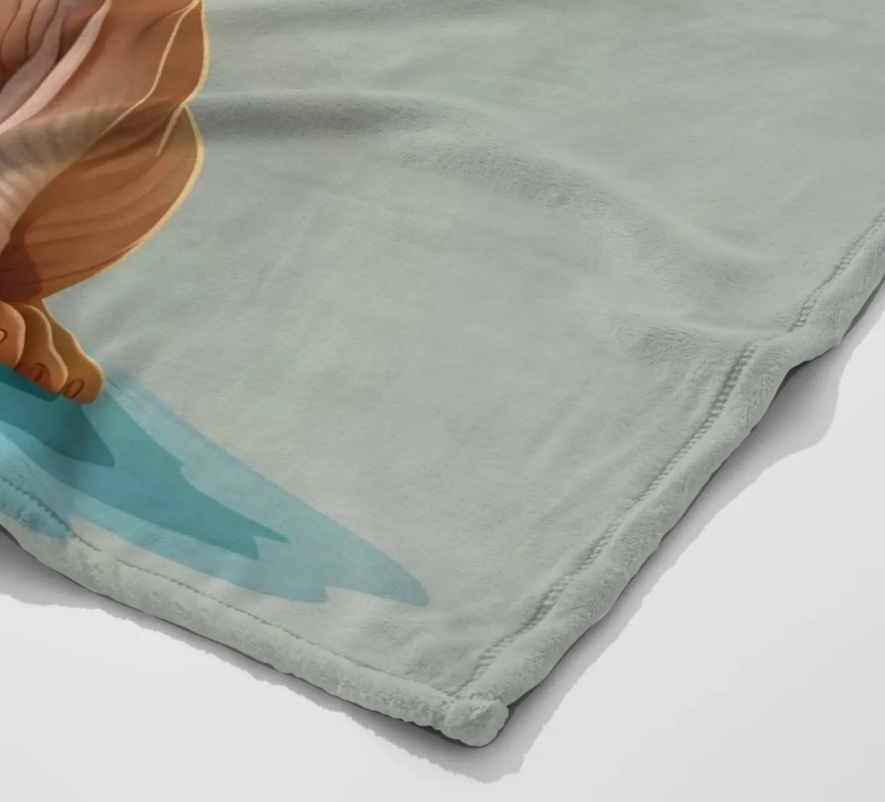 Simpatico gatto senza pelo con occhi grandi e orecchie sporgenti coperta in pile da DesignDoodle