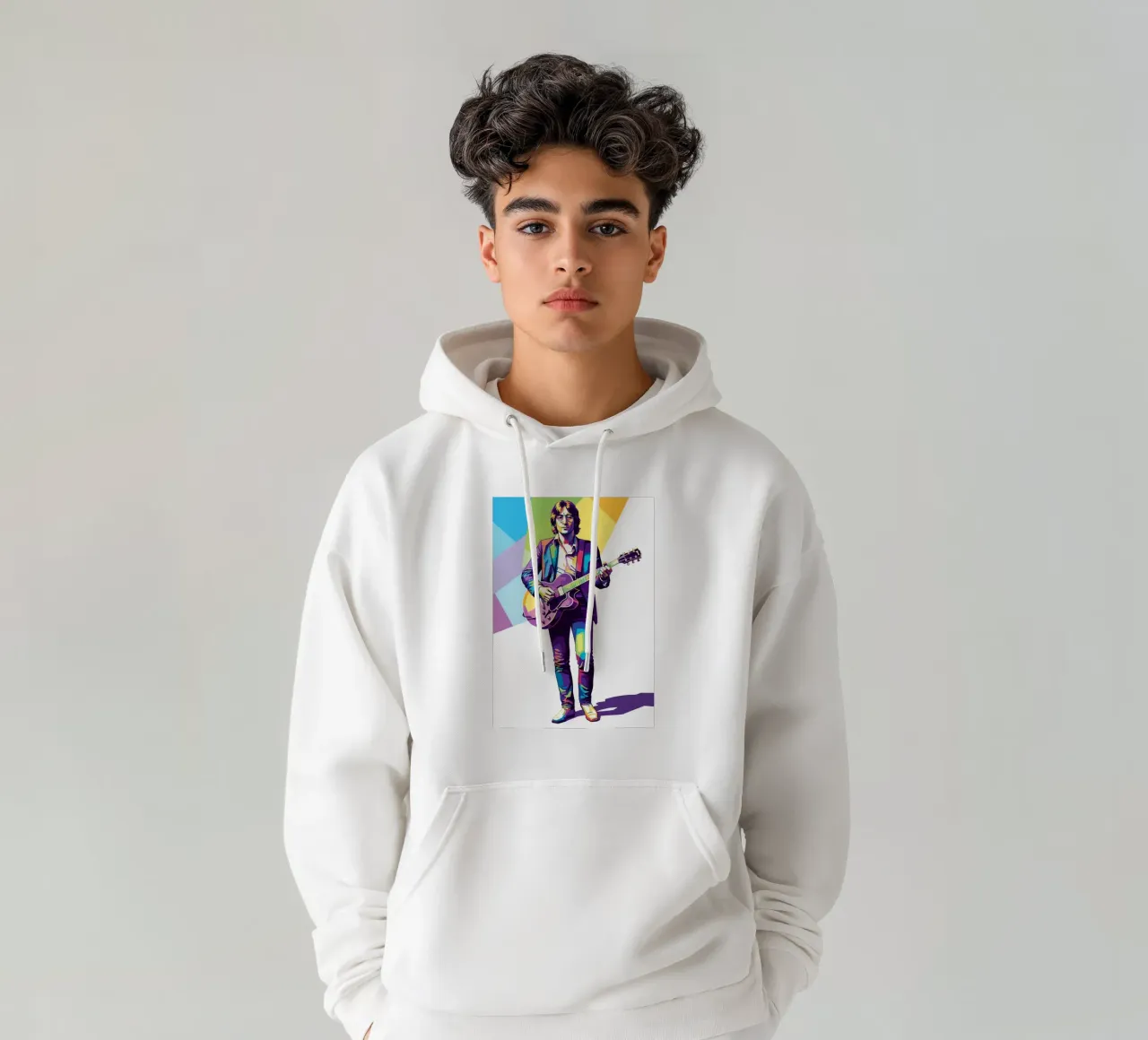 John Lennon in WPAP art style felpa con cappuccio da Hantamrata