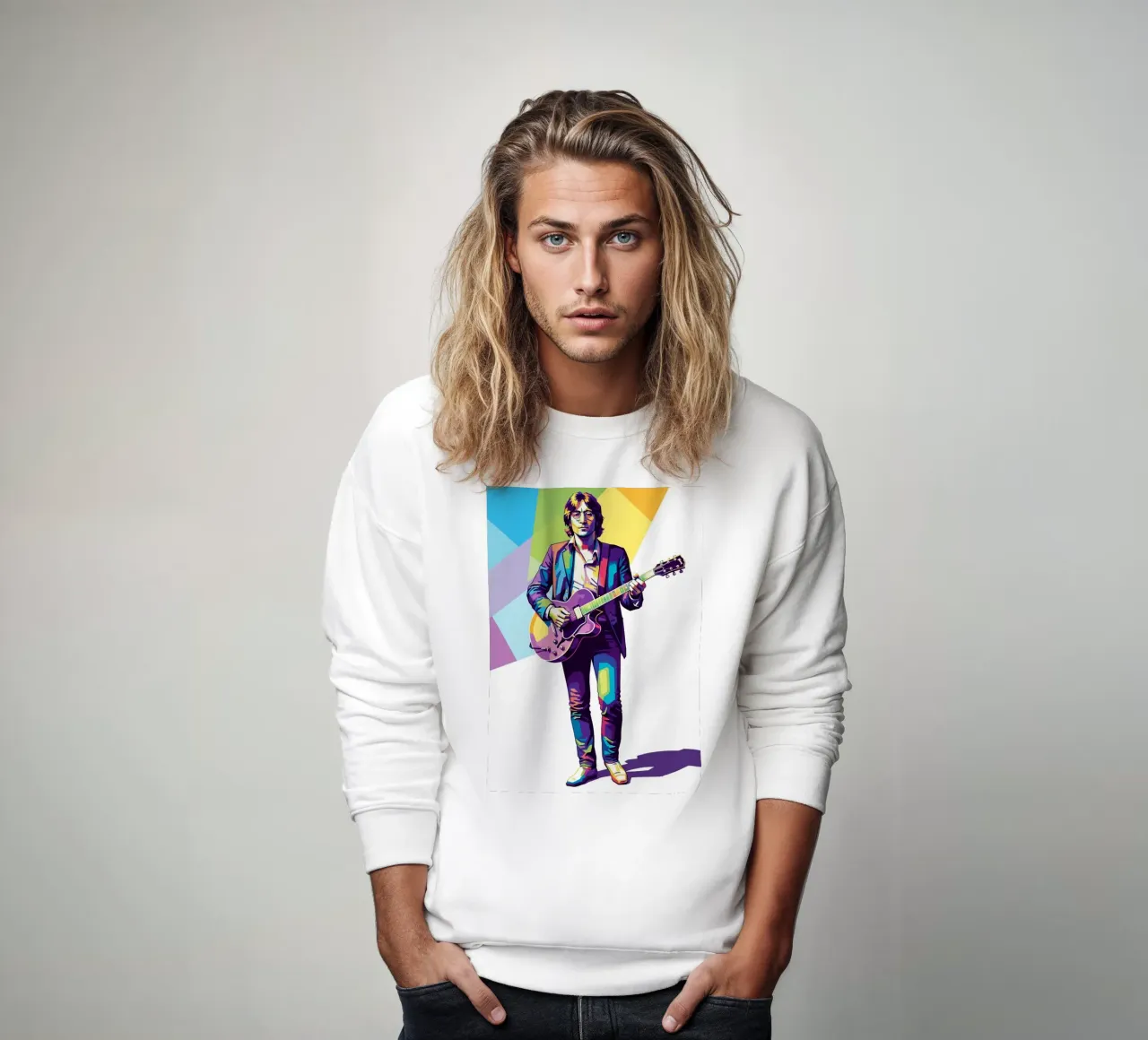 John Lennon in WPAP art style sudadera de Hantamrata