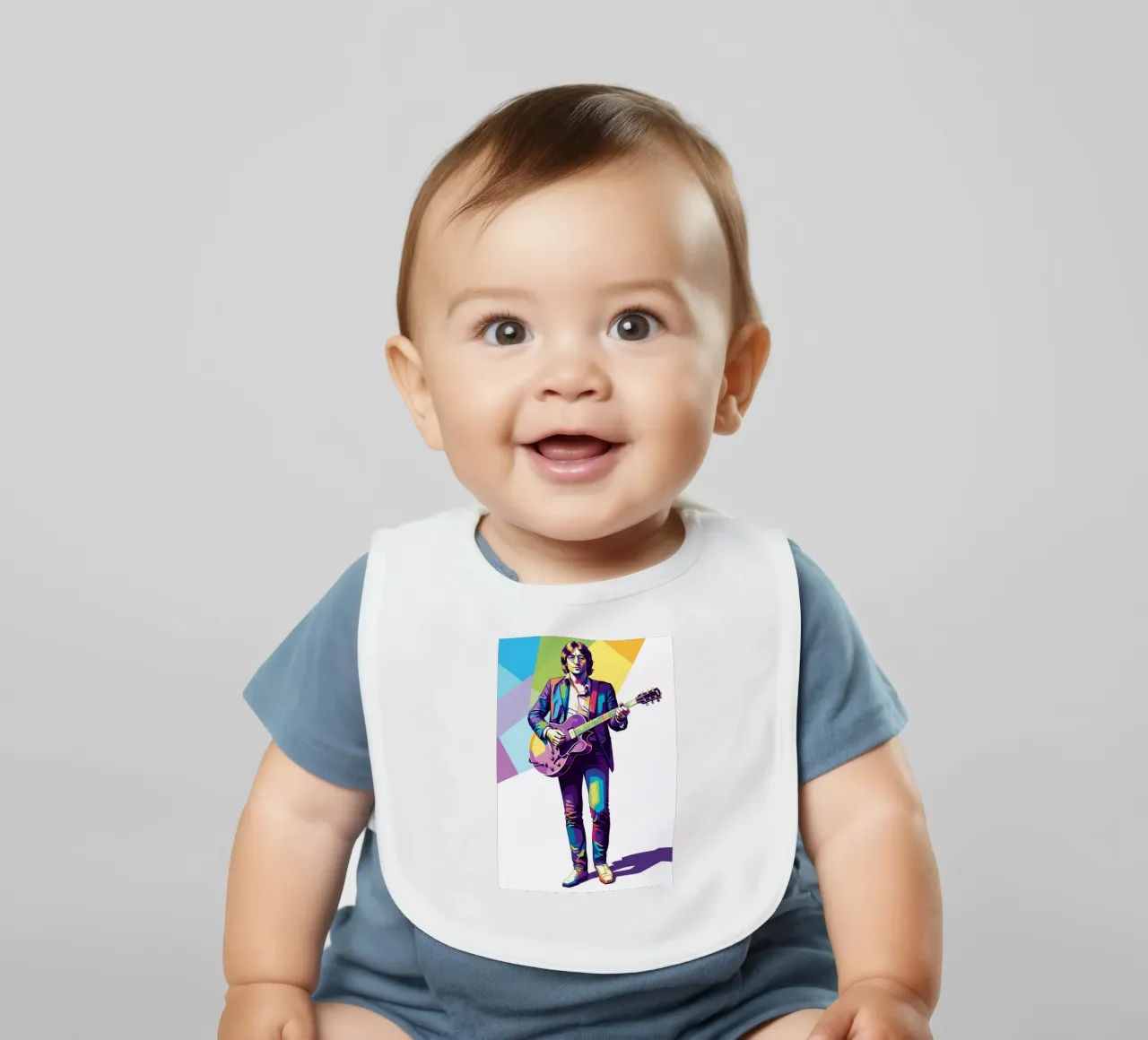 John Lennon in WPAP art style bavaglino da Hantamrata