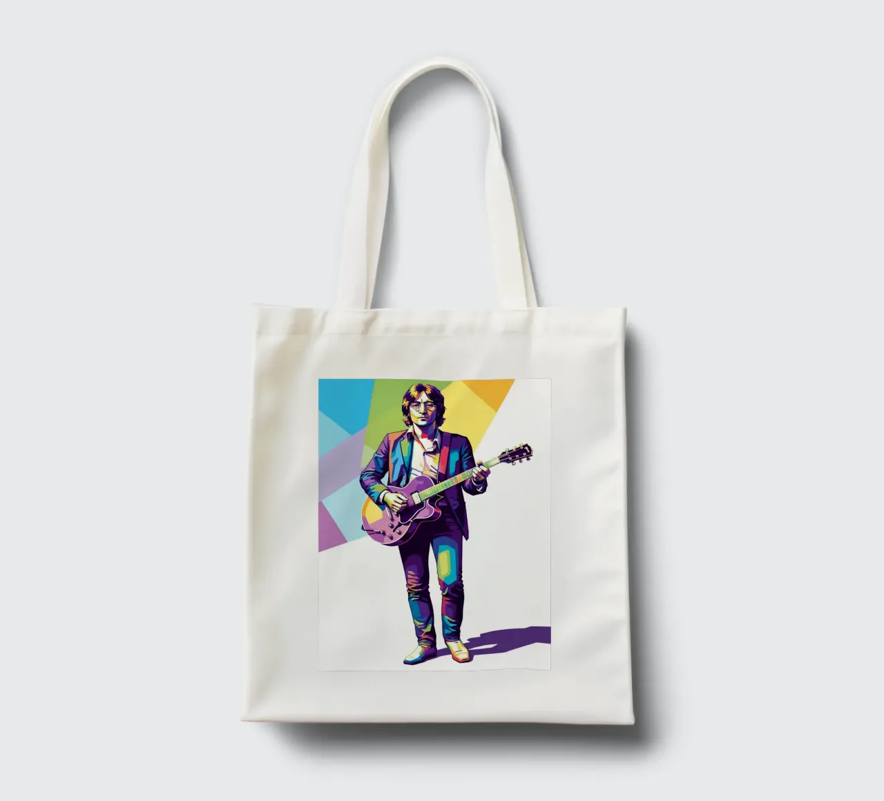 John Lennon in WPAP art style borsa in juta da Hantamrata
