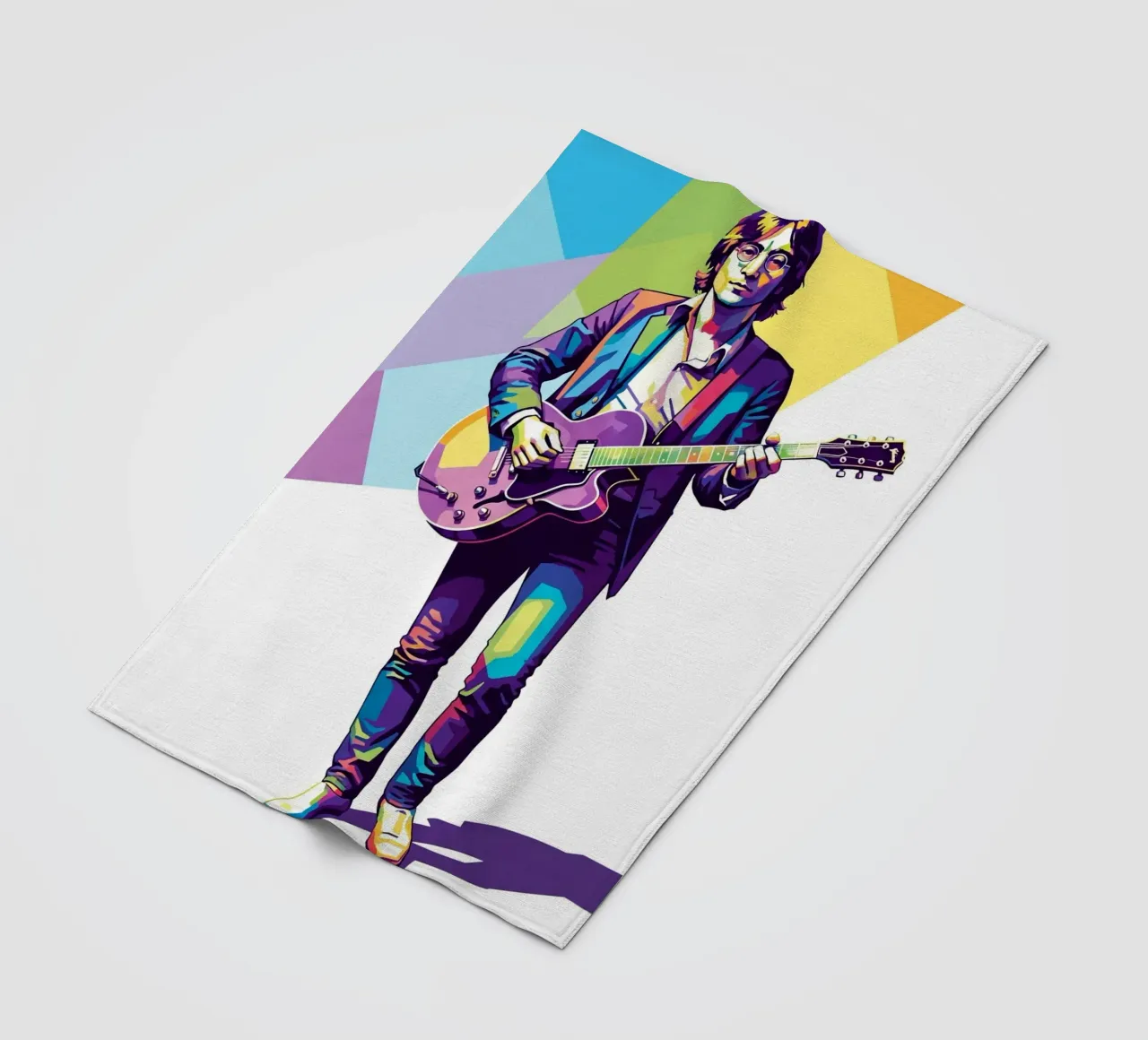 John Lennon in WPAP art style coperta in pile da Hantamrata