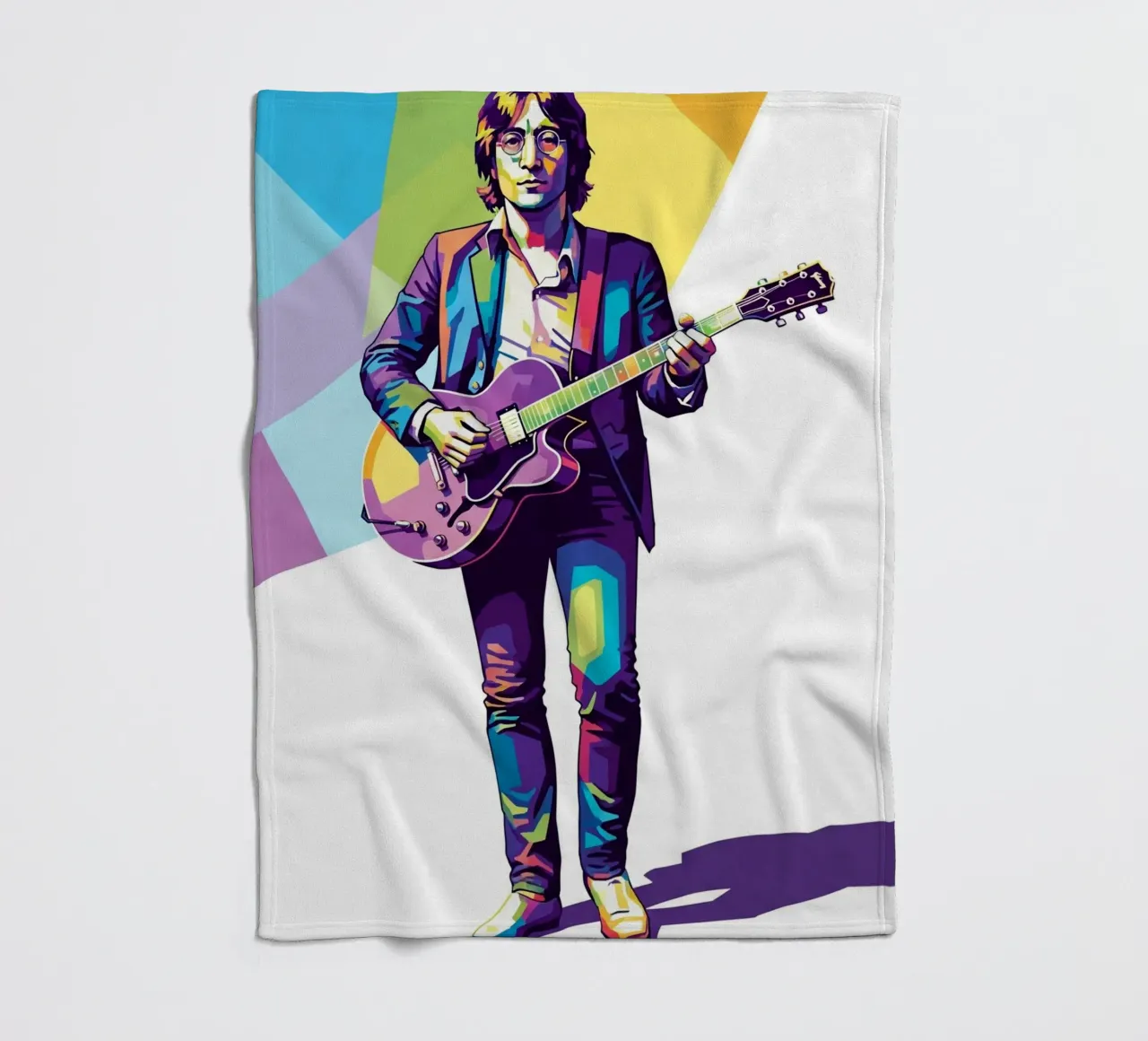 John Lennon in WPAP art style coperta in pile da Hantamrata