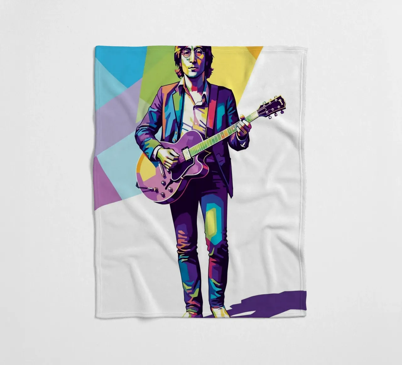 John Lennon in WPAP art style coperta in pile da Hantamrata