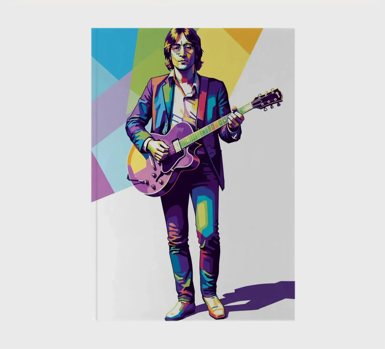 John Lennon in WPAP art style notebook by Hantamrata