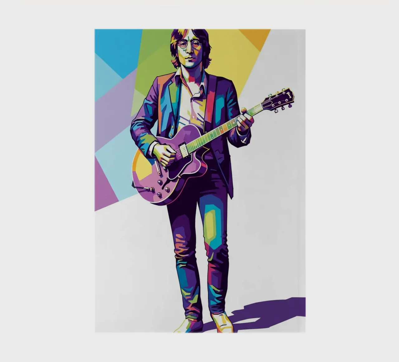 John Lennon in WPAP art style notebook by Hantamrata