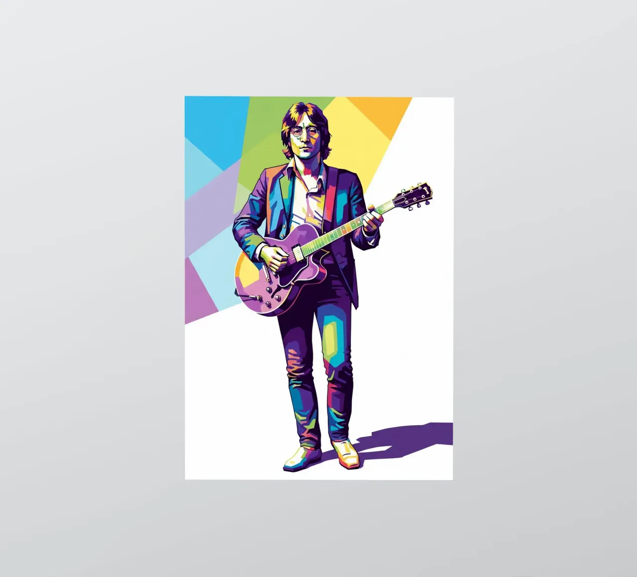 John Lennon in WPAP art style adesivo da Hantamrata