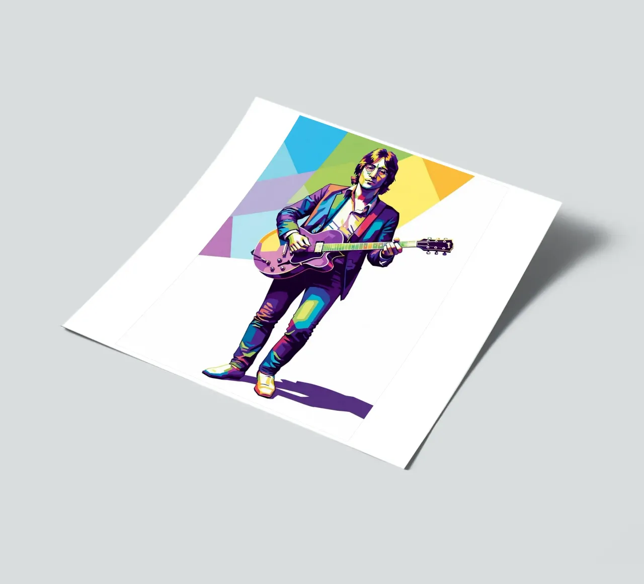 John Lennon in WPAP art style foglio adesivo da Hantamrata