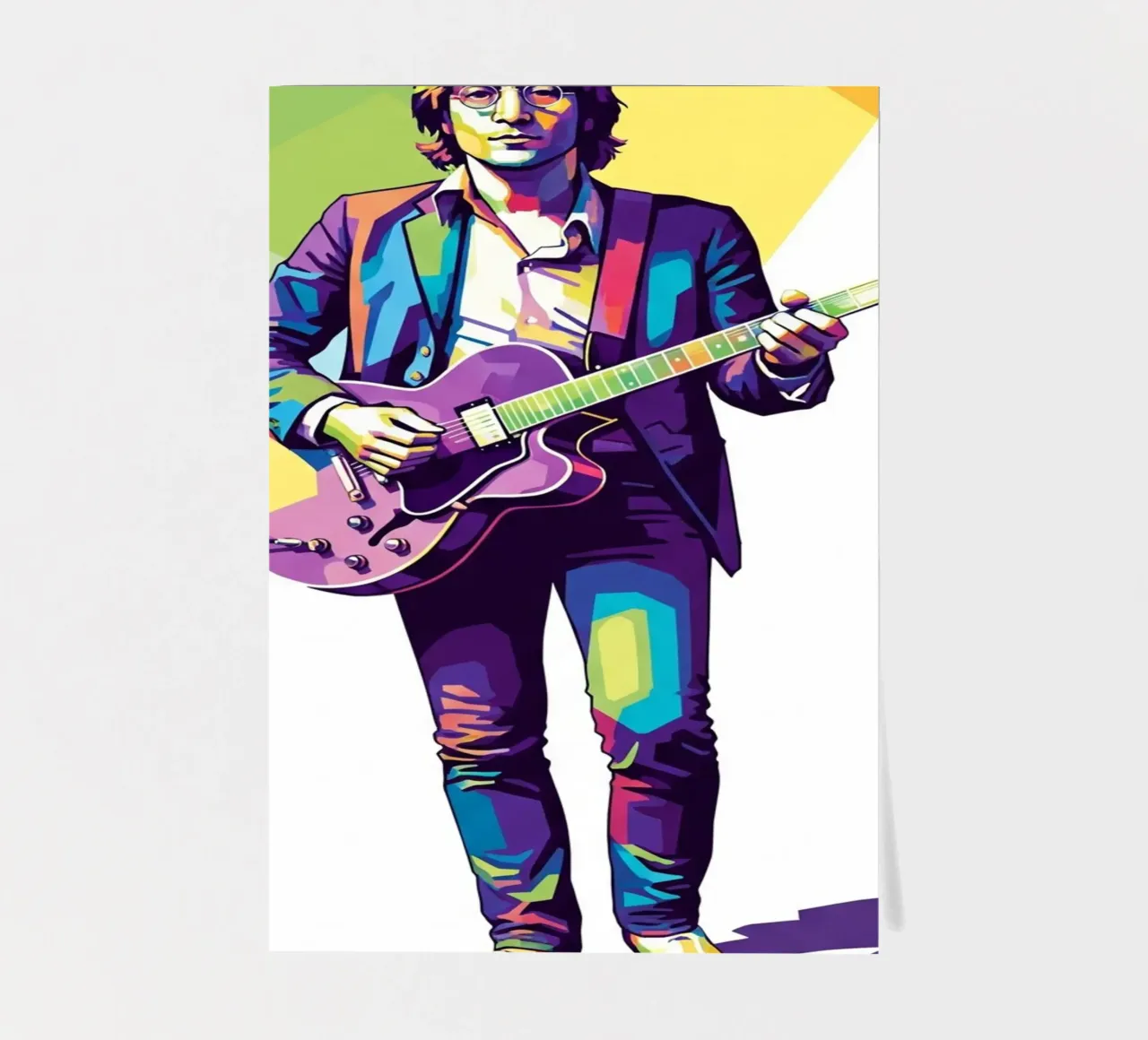 John Lennon in WPAP art style foglio adesivo da Hantamrata