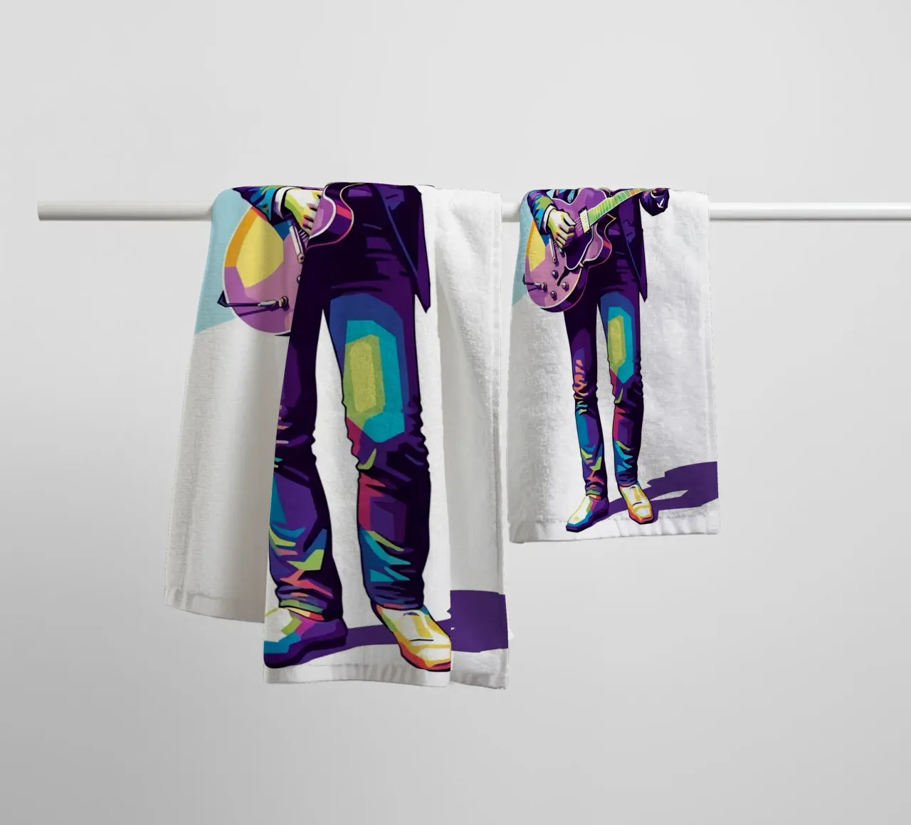 John Lennon in WPAP art style asciugamano da bagno da Hantamrata