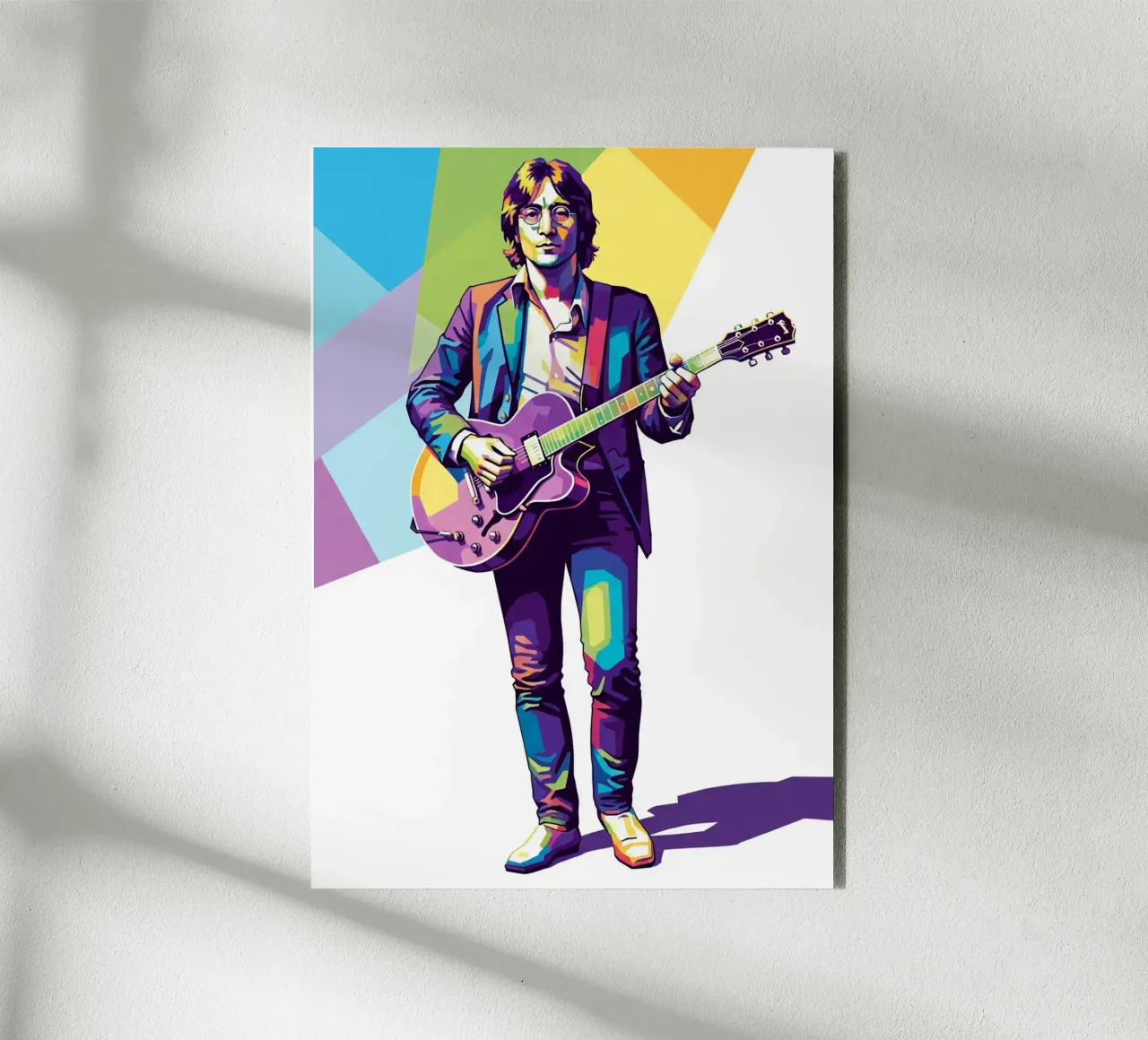 John Lennon in WPAP art style alluminio dibond da Hantamrata