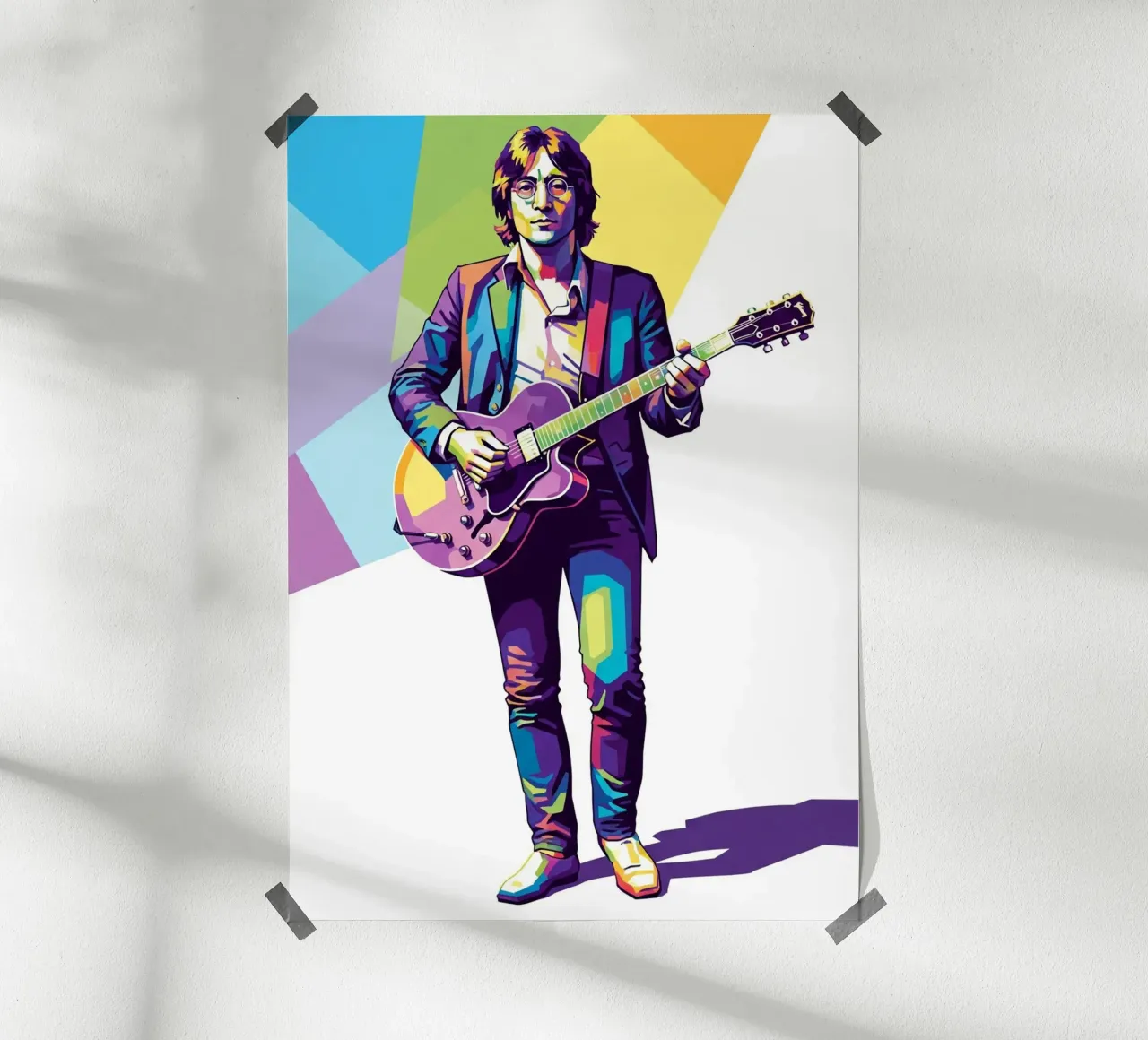 John Lennon in WPAP art style carta hahnemühle da Hantamrata