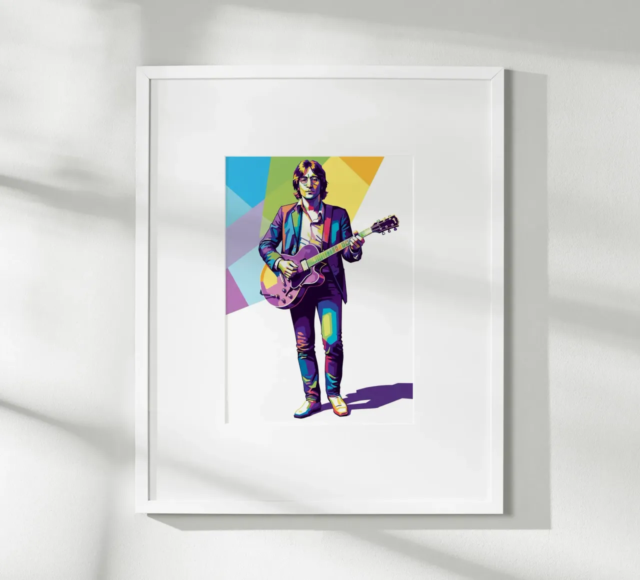 John Lennon in WPAP art style carta hahnemühle da Hantamrata