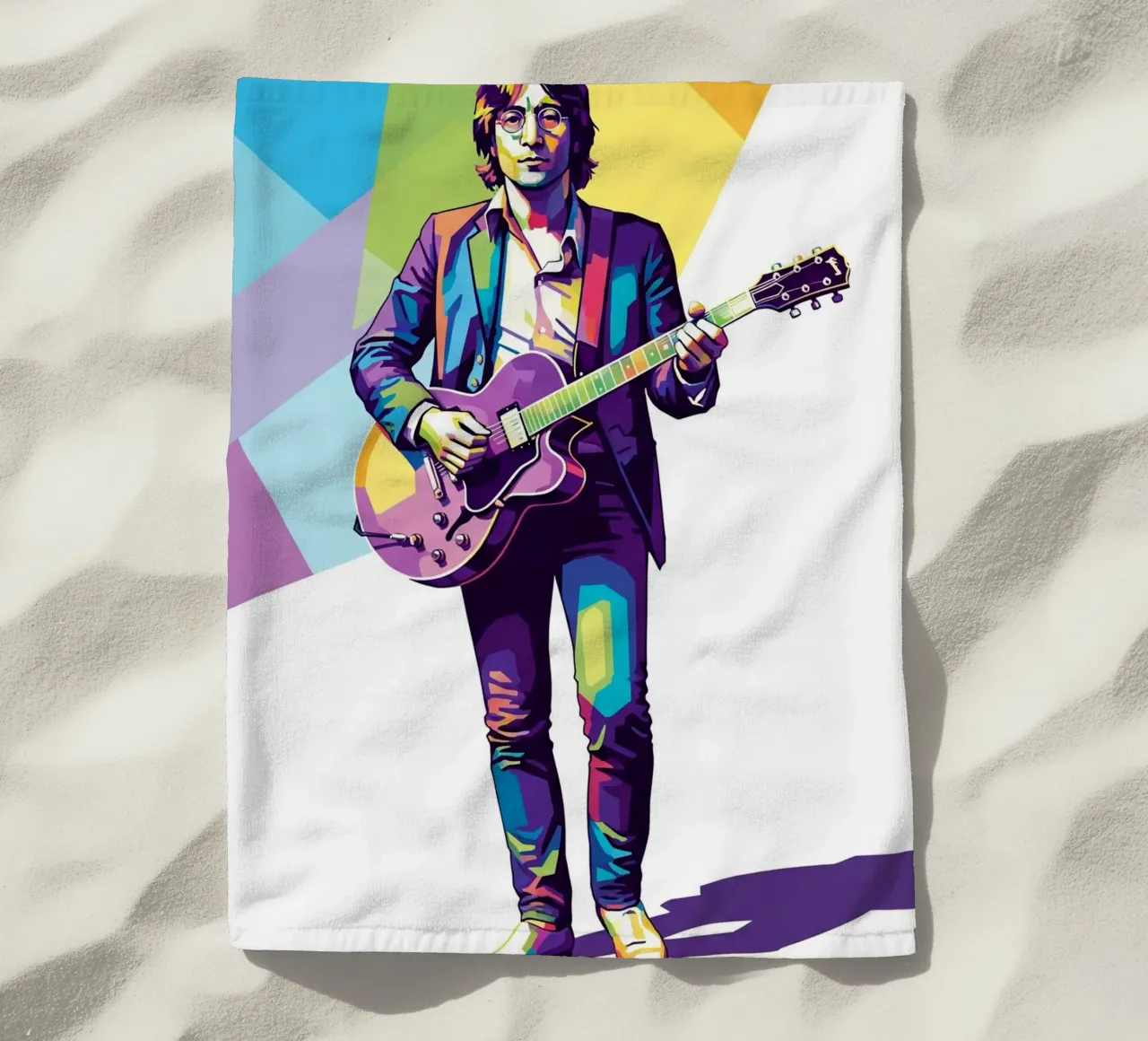 John Lennon in WPAP art style telo mare da Hantamrata
