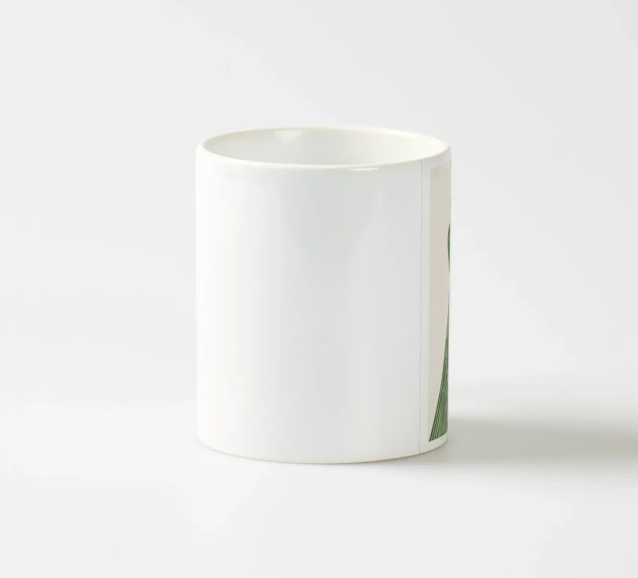 rayures femme motif fleuri cheveux longs vert mug en céramique de William Allen
