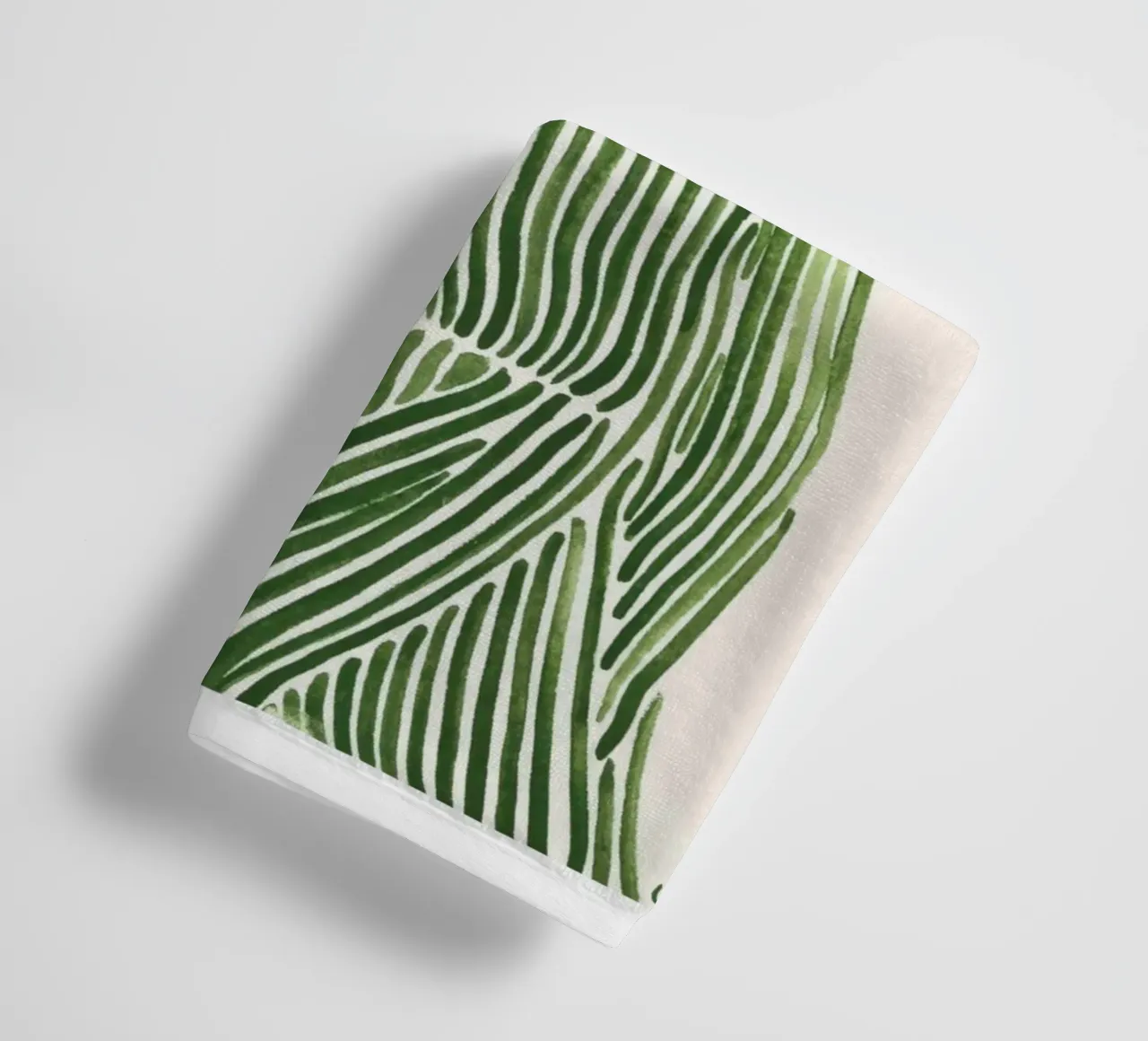 rayures femme motif fleuri cheveux longs vert serviette de bain de William Allen