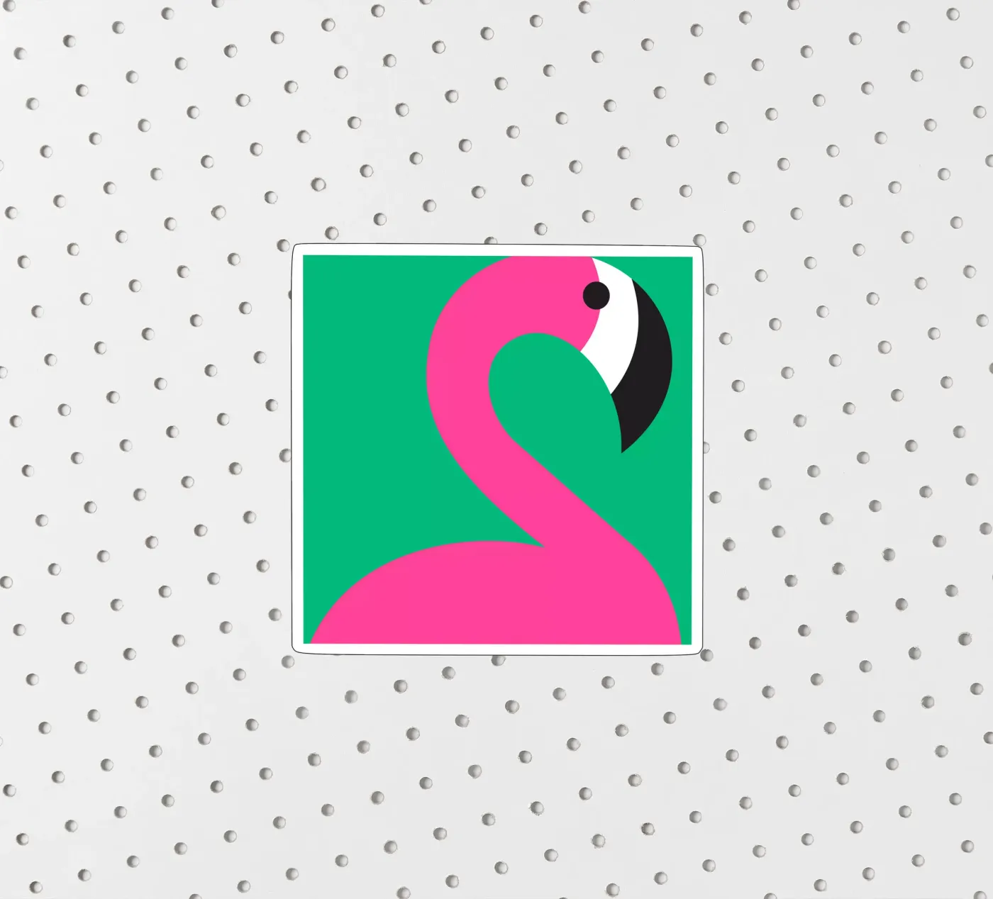 flamingo sticker van Sticker King