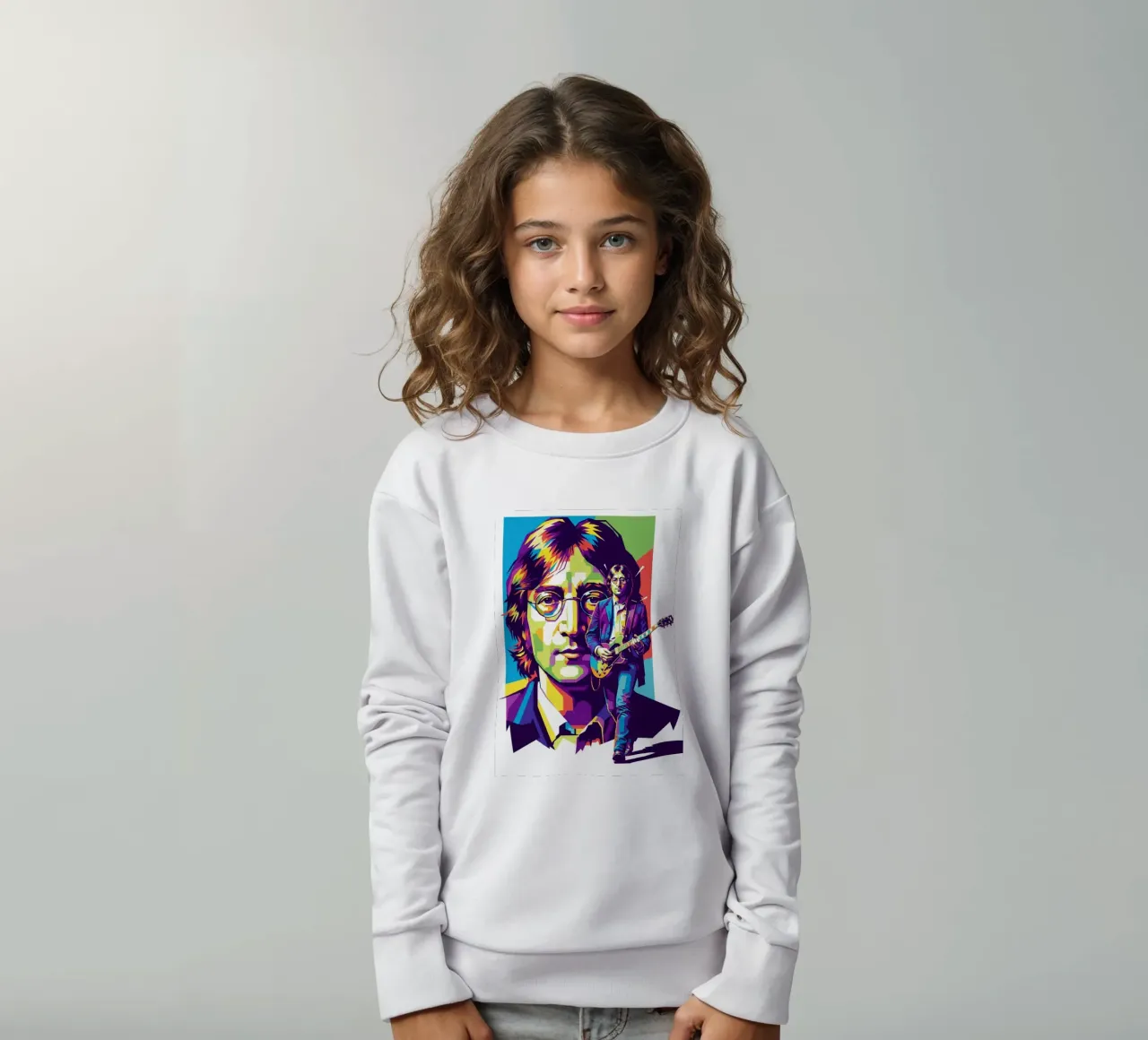 John Lennon the Legend kids sweatshirt by Hantamrata
