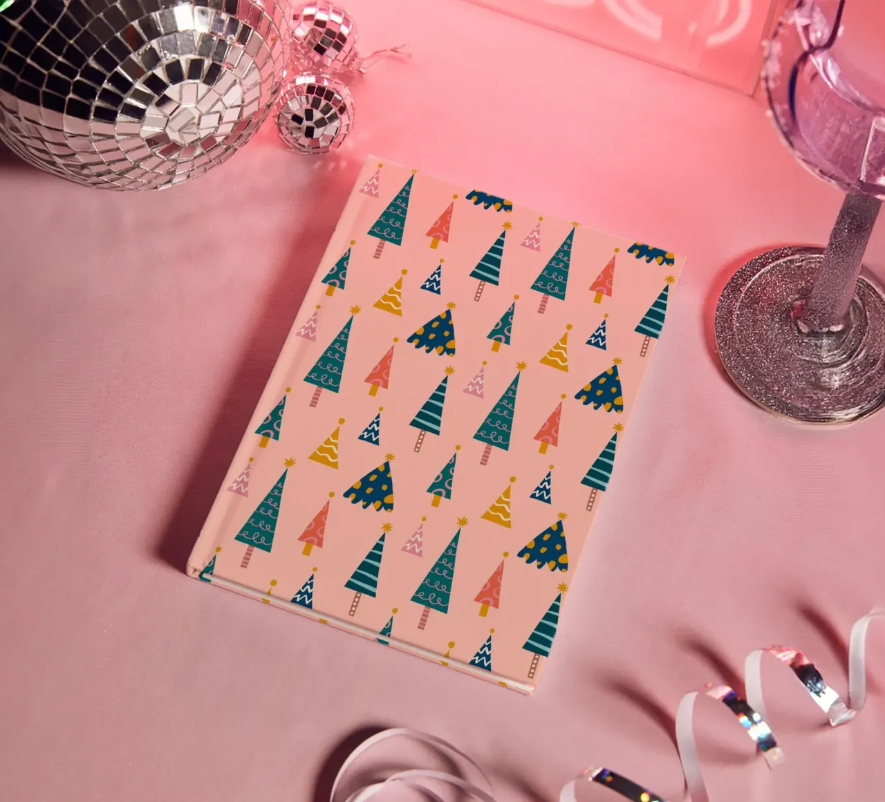 Christmas Pattern No 14 notebook by treechild