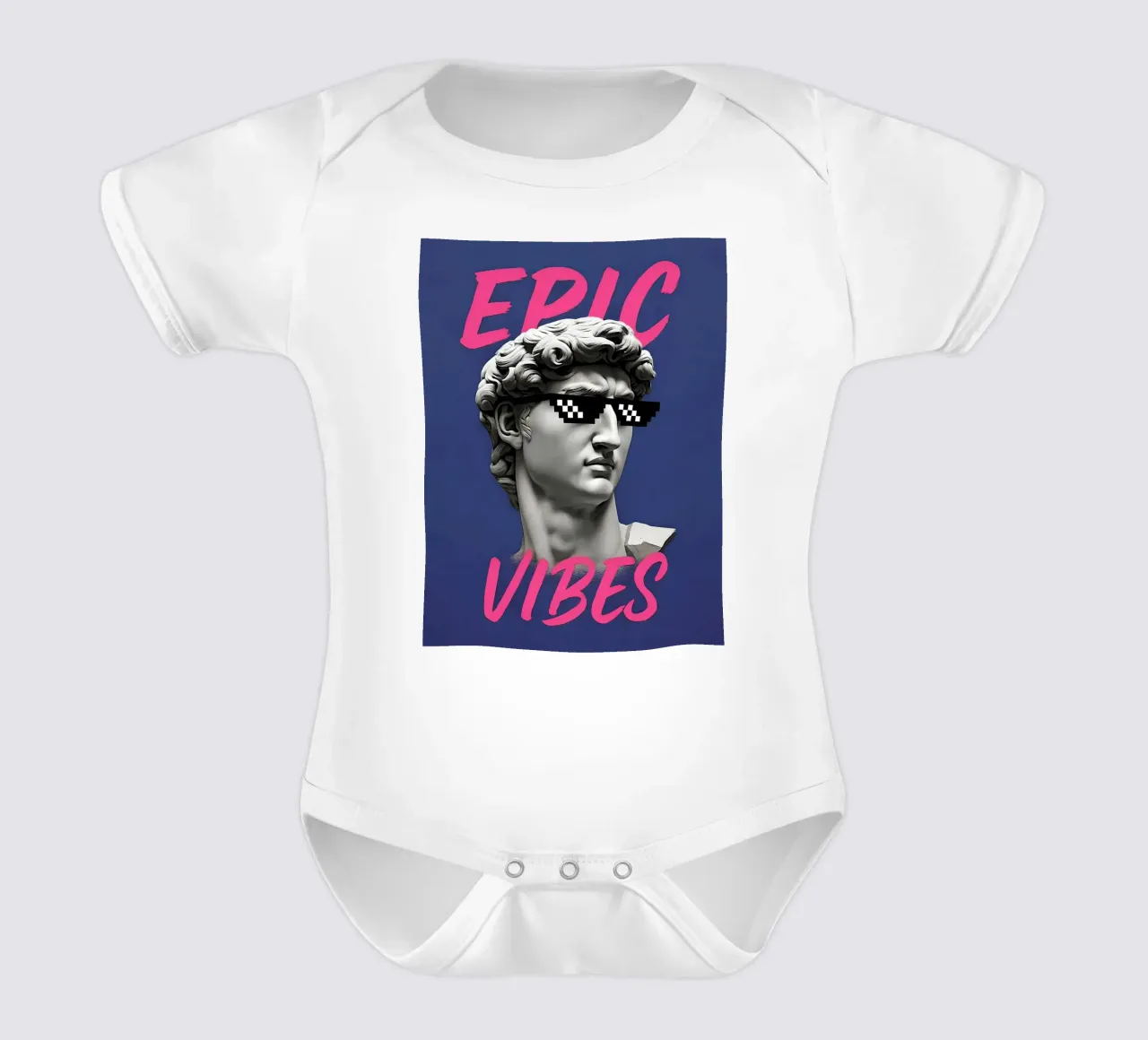 Epic vibes short-sleeve baby romper by 🥝 KIWI STORE