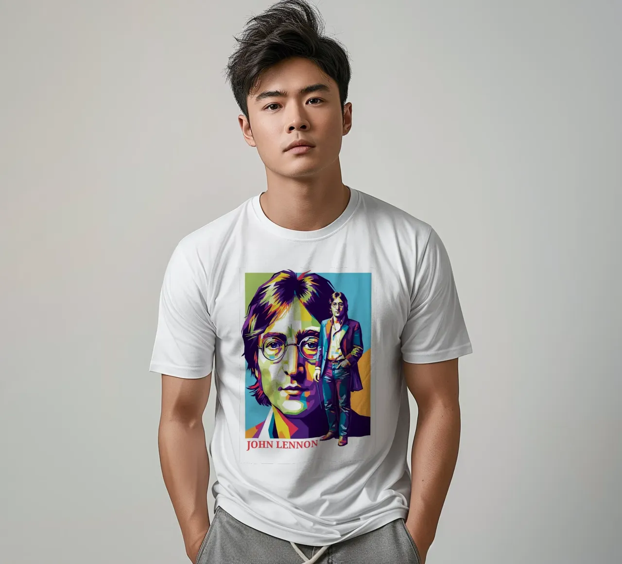 John Lennon style t-shirt da Hantamrata