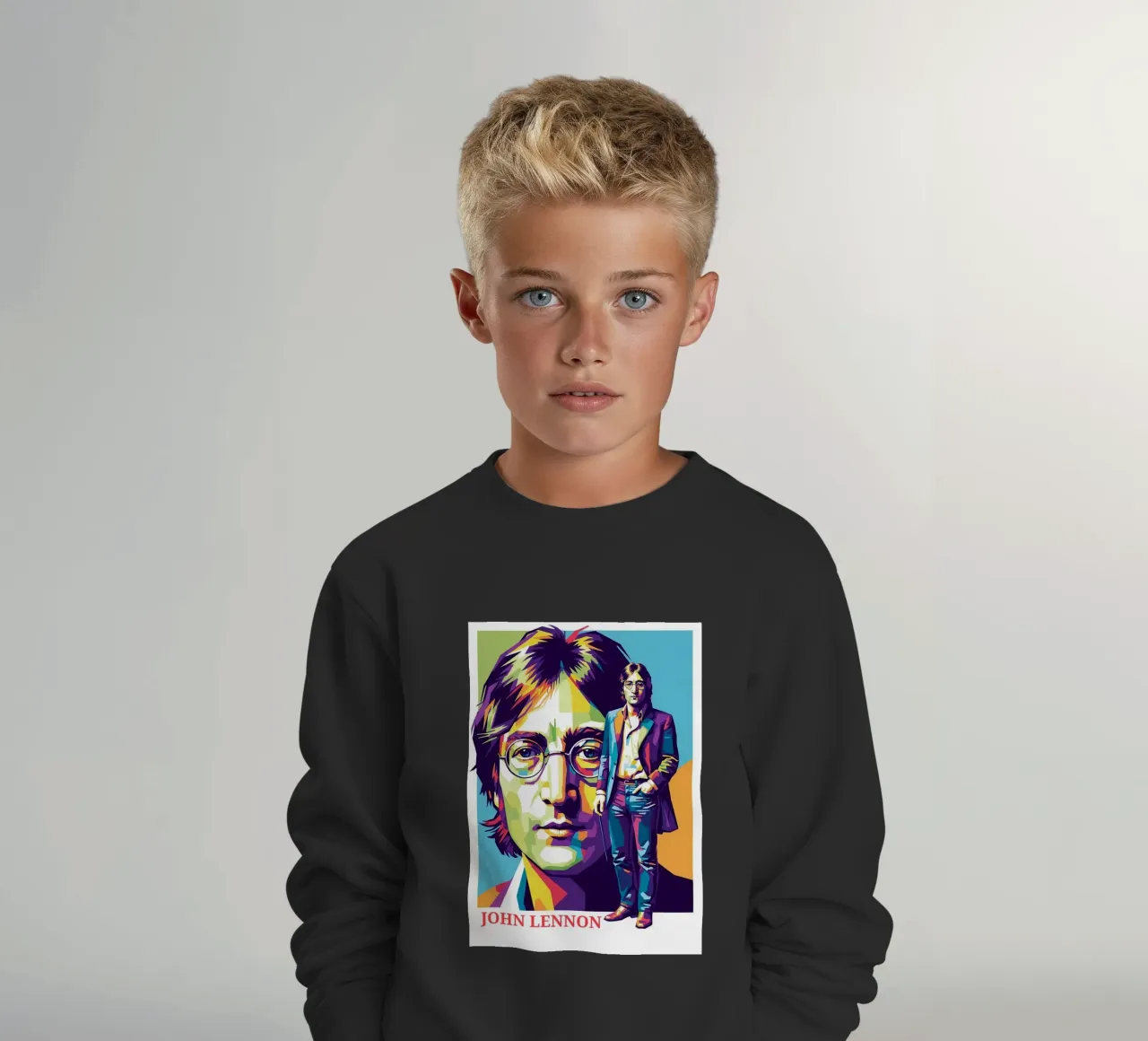 John Lennon style felpa bambino da Hantamrata