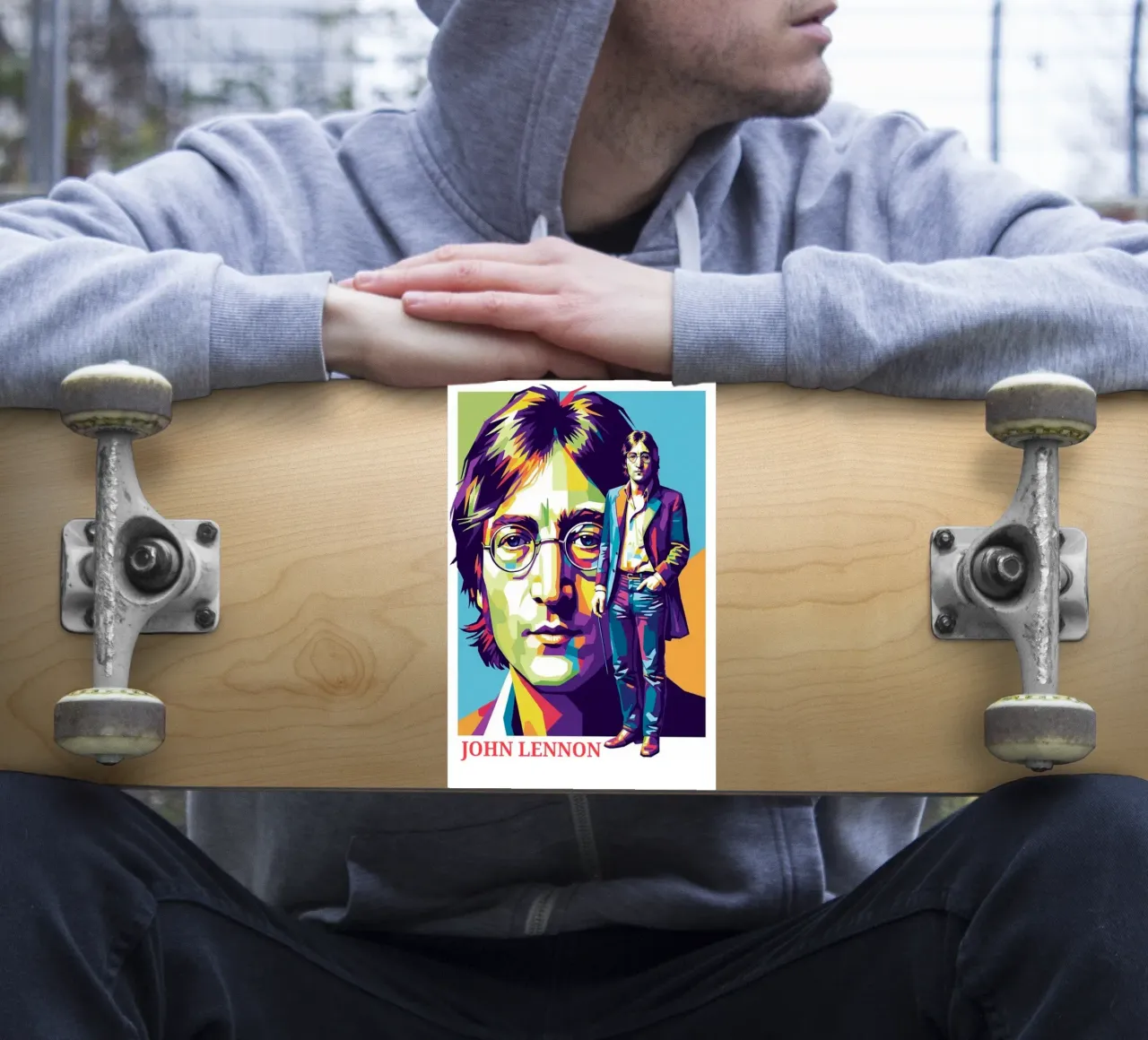 John Lennon style adesivo da Hantamrata