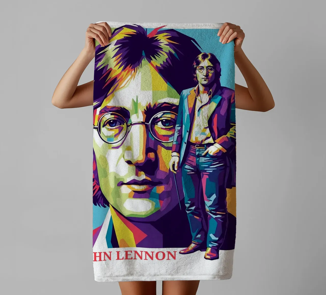 John Lennon style asciugamano da bagno da Hantamrata