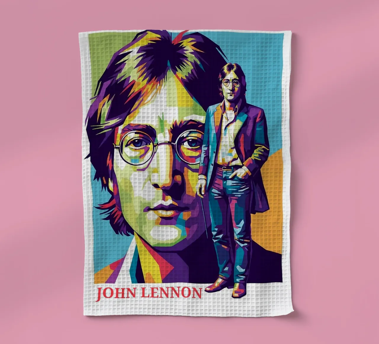 John Lennon style canovaccio da cucina da Hantamrata