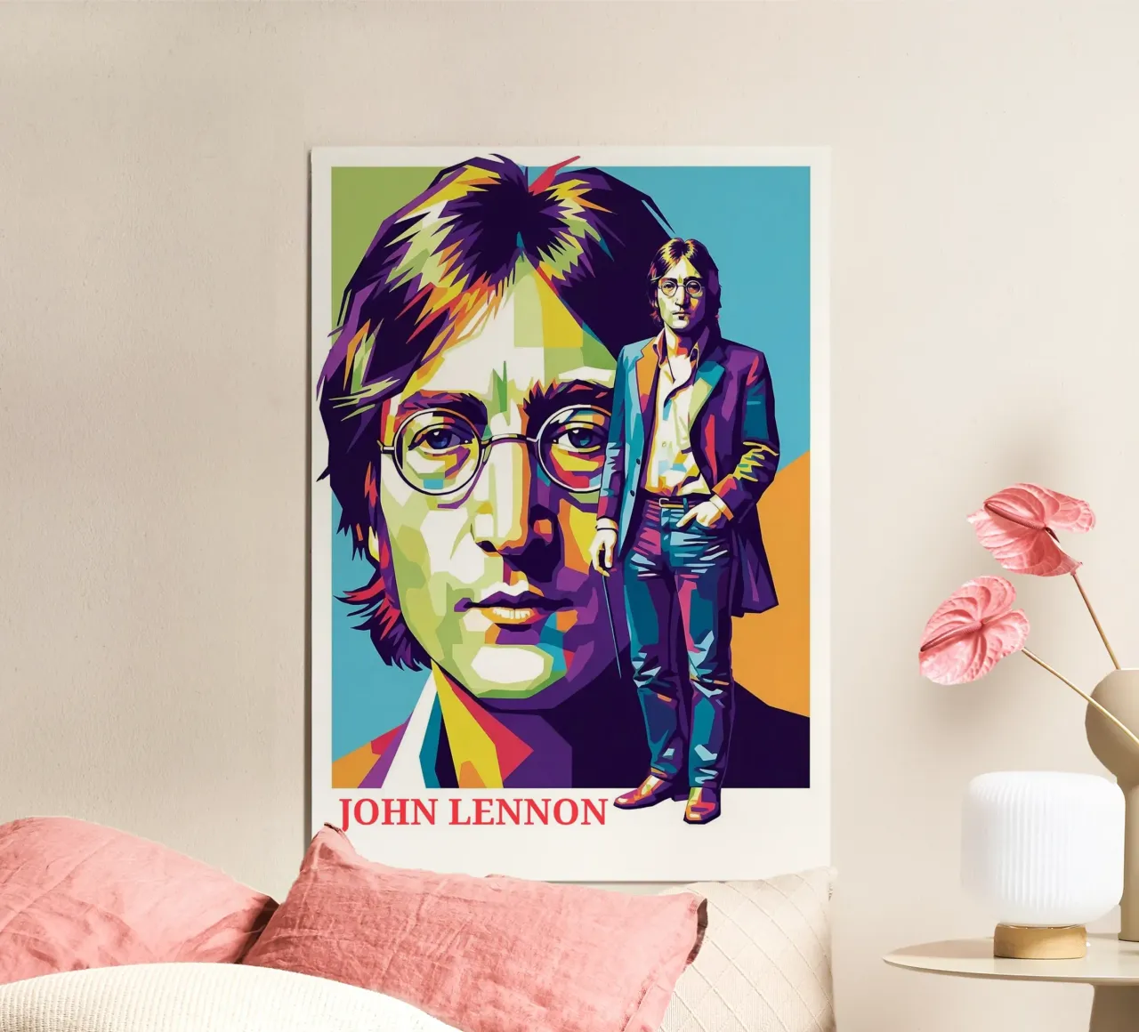 John Lennon style alluminio dibond da Hantamrata