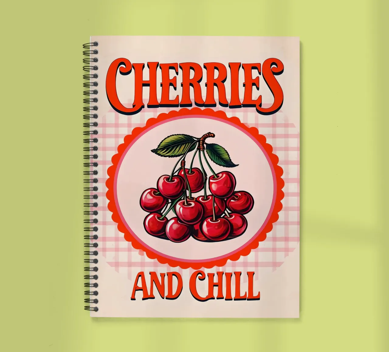 Cherries and chill spiral notebook by 🥝 KIWI STORE