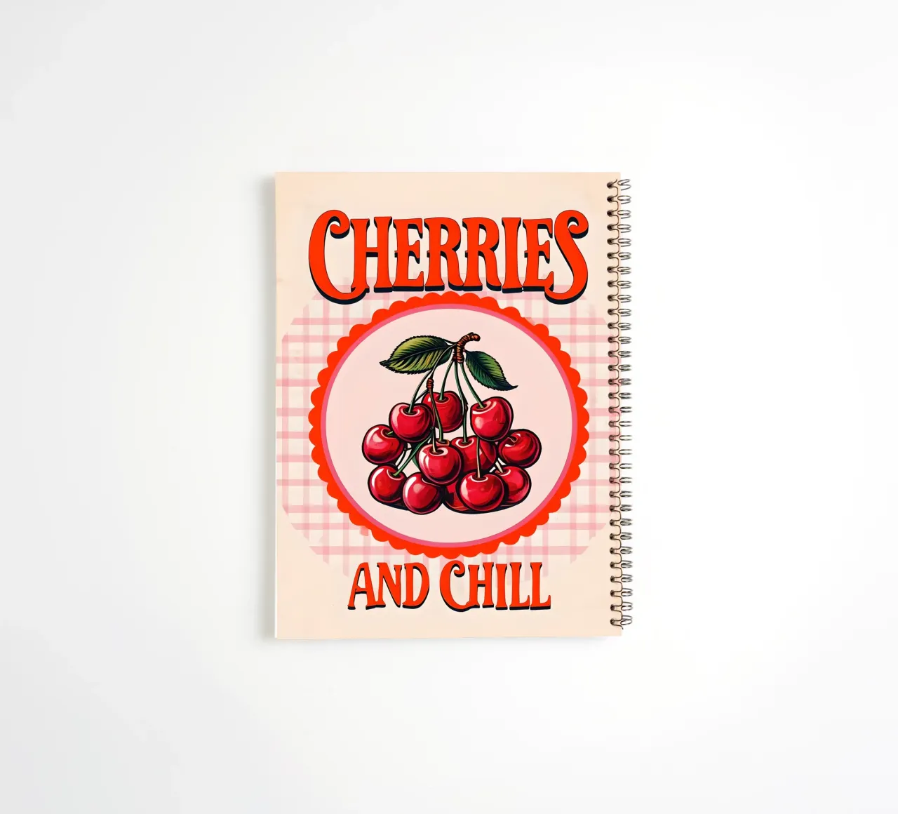 Cherries and chill spiral notebook by 🥝 KIWI STORE