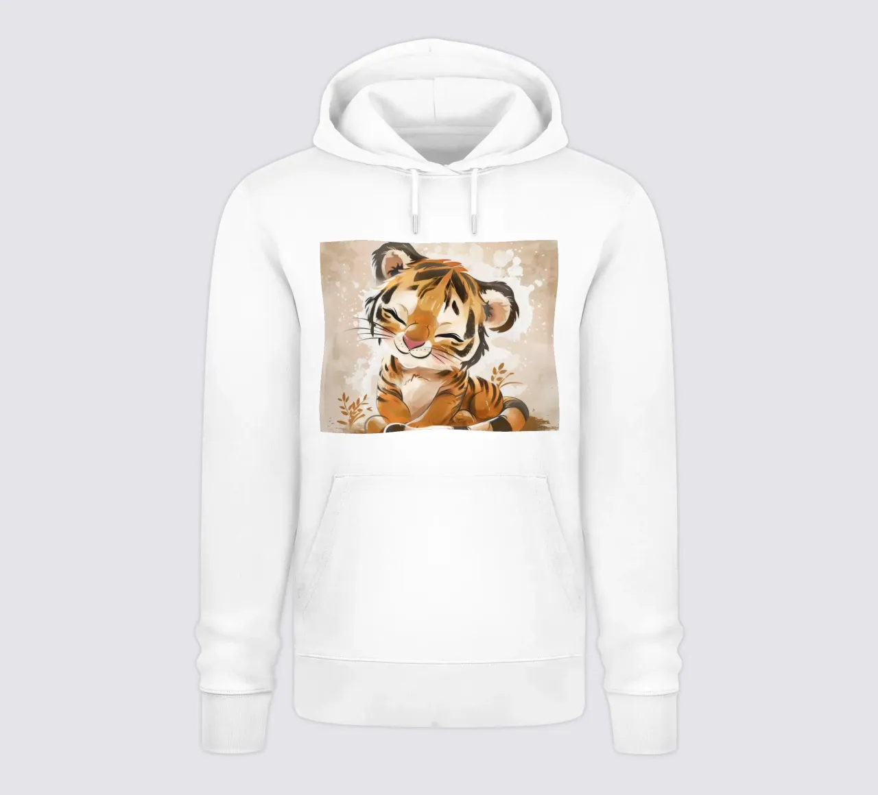 Affascinante cucciolo di tigre sorridente con atti giocosi felpa con cappuccio da DesignDoodle
