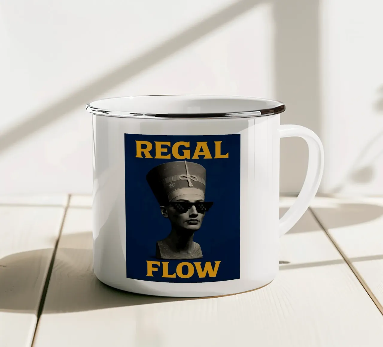 Regal Flow enamel mug by 🥝 KIWI STORE