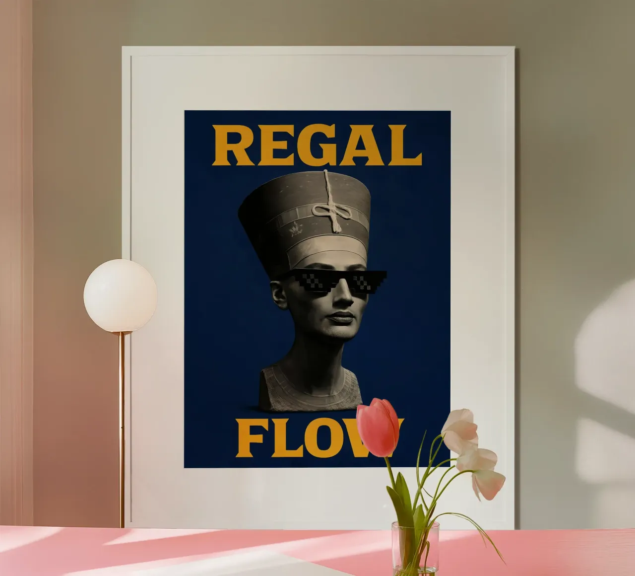Flusso regale poster con telaio in legno da 🥝 KIWI STORE