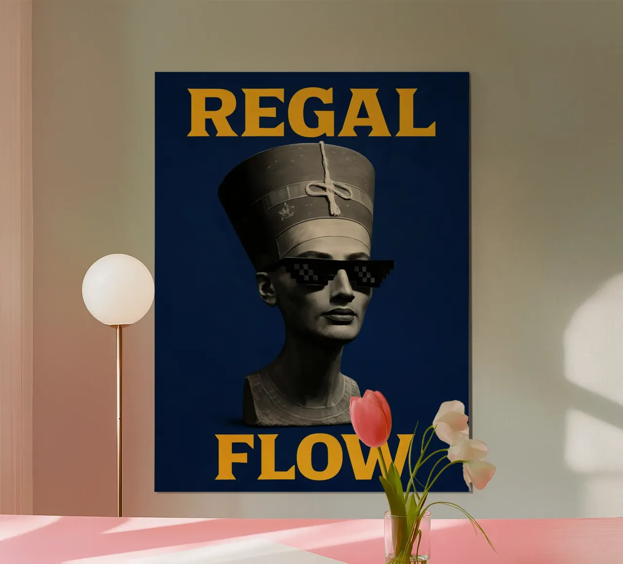 Flusso regale poster con telaio in legno da 🥝 KIWI STORE