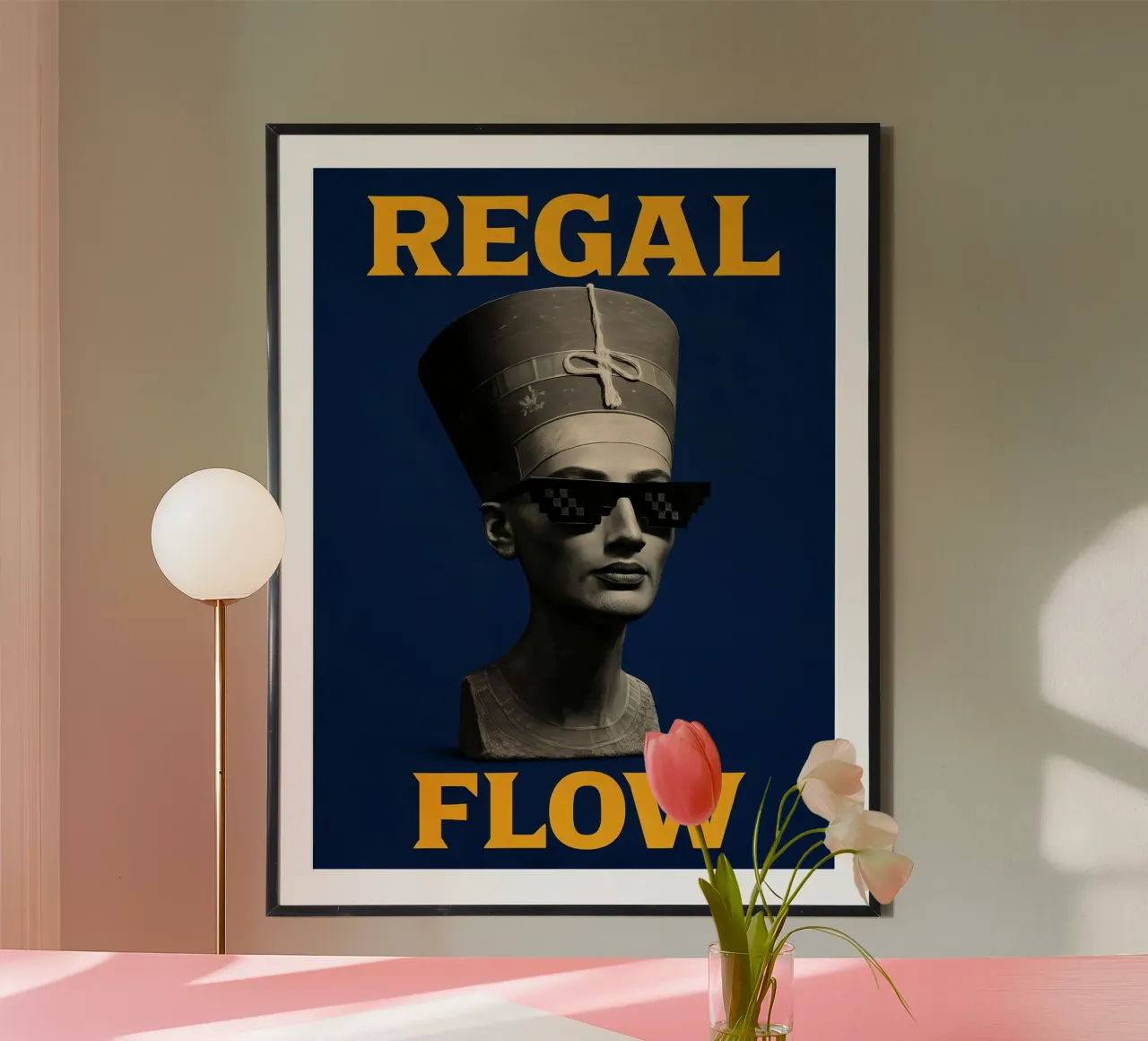 Flusso regale poster con telaio in legno da 🥝 KIWI STORE