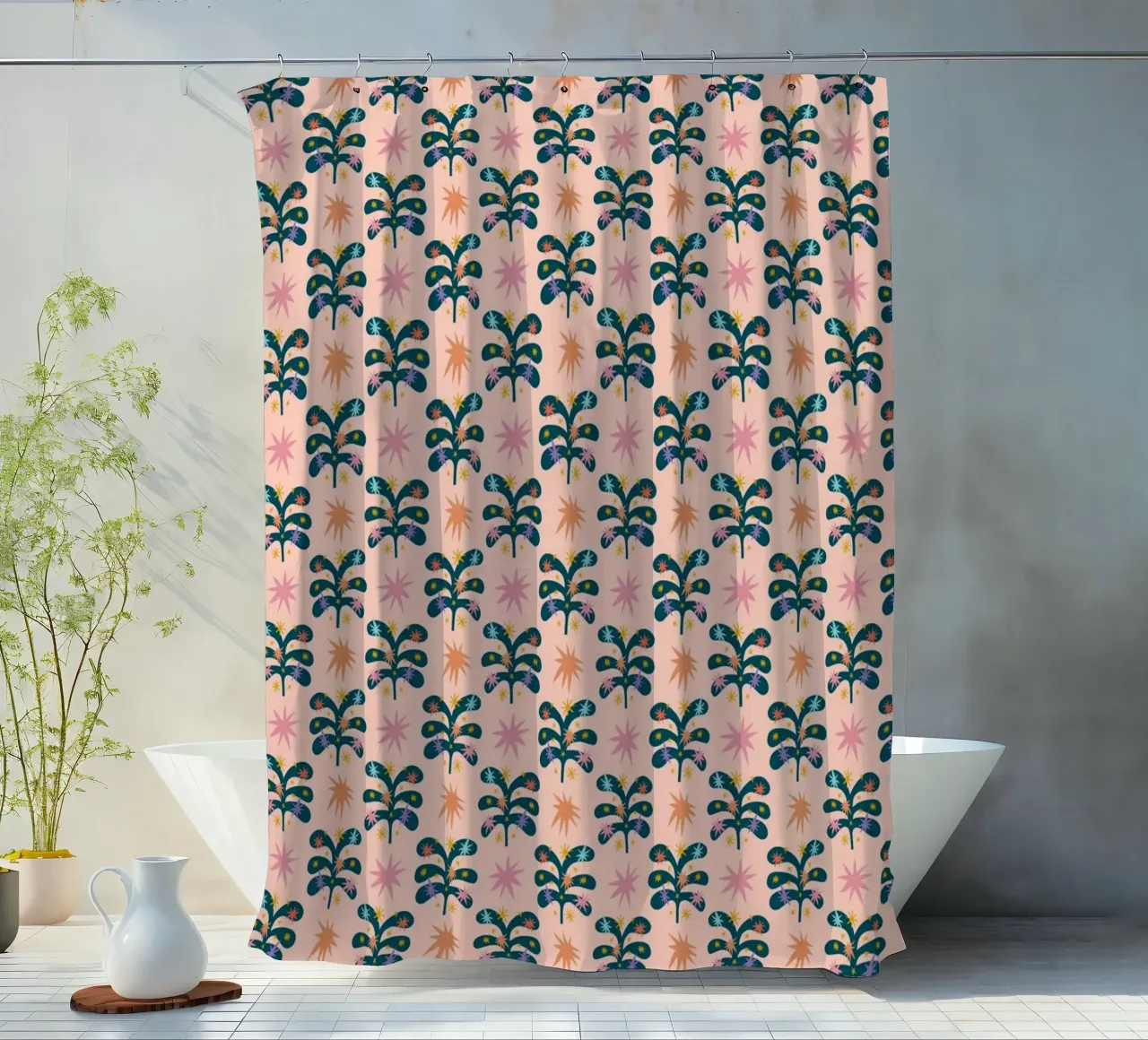 Christmas Pattern No 21 tenda da doccia da treechild