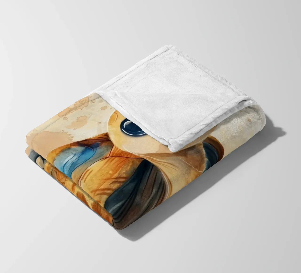 Simpatica tartaruga che esplora un'area erbosa con uno stile dolce e caldo coperta in pile da DesignDoodle